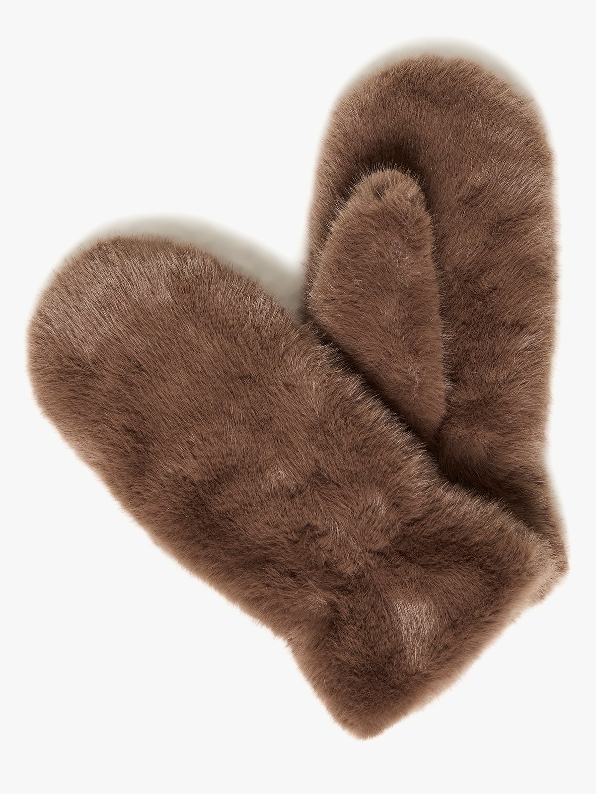 B.YOUNG Wolfie Mittens 2 Walnut - Brown