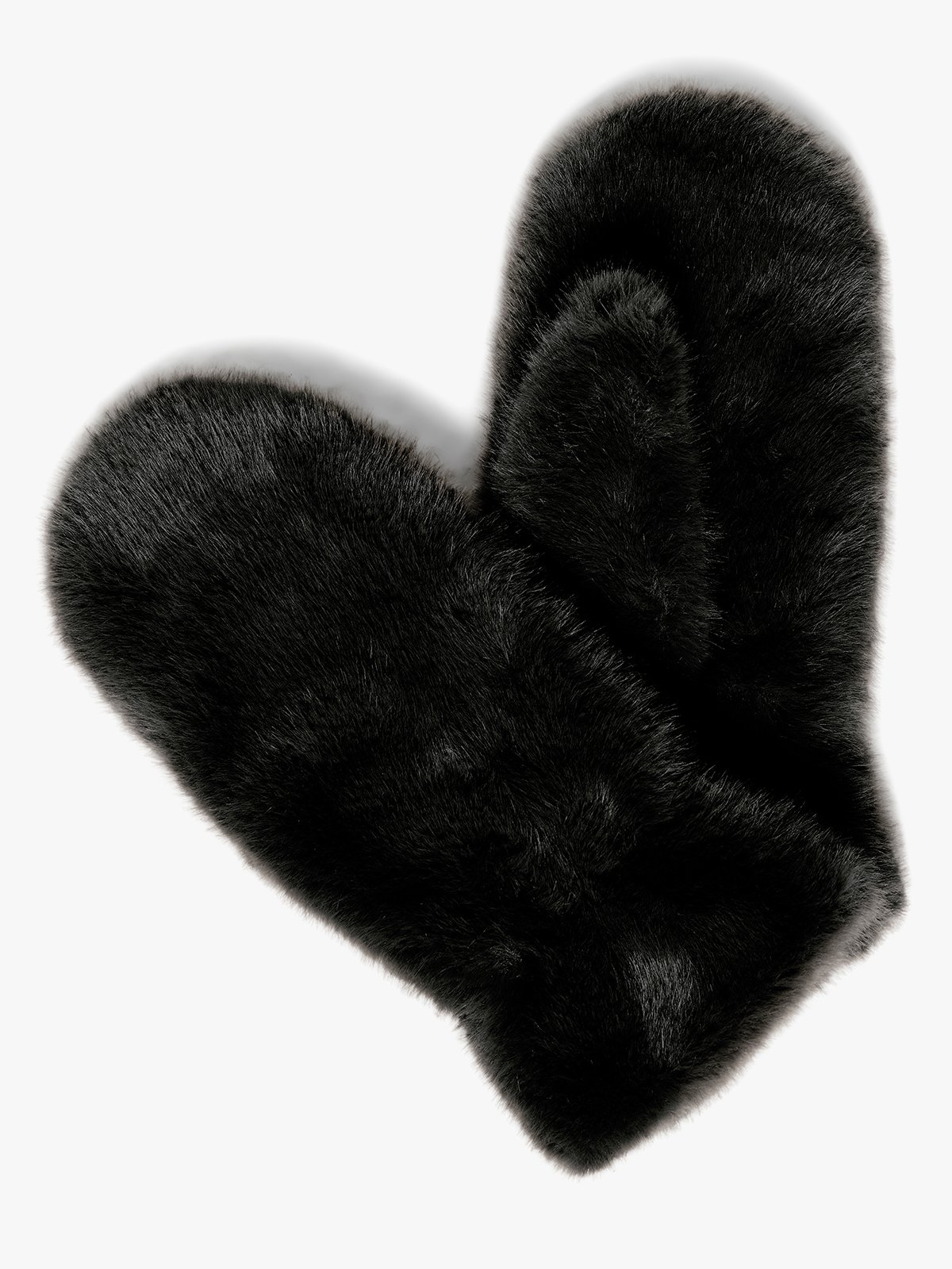 B.YOUNG Wolfie Mittens 2 Meteorite - Black
