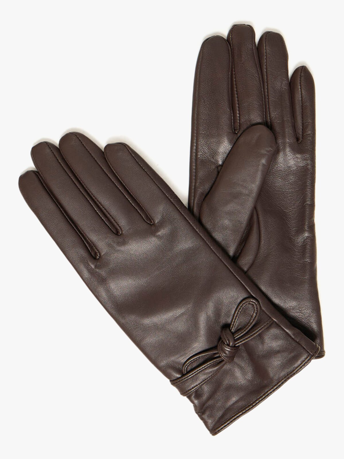 B.YOUNG Vante Bow Gloves Java - Brown