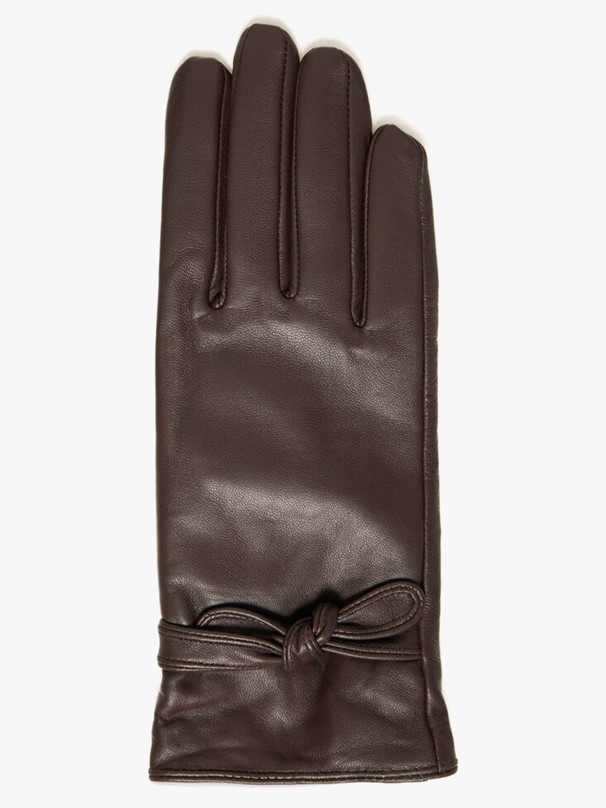 B.YOUNG Vante Bow Gloves Java - Brown