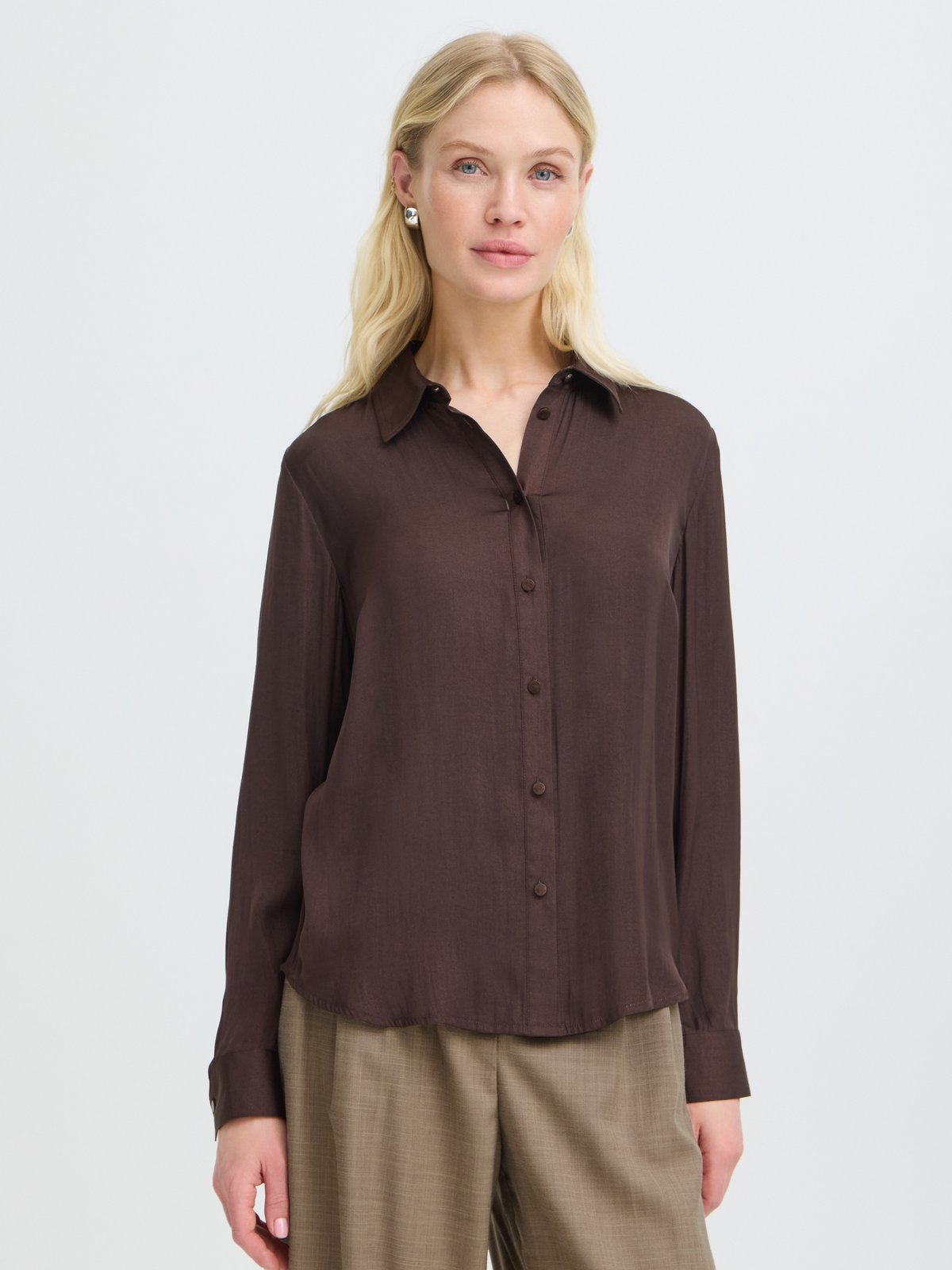 B.YOUNG Ival Shirt 2 Brown