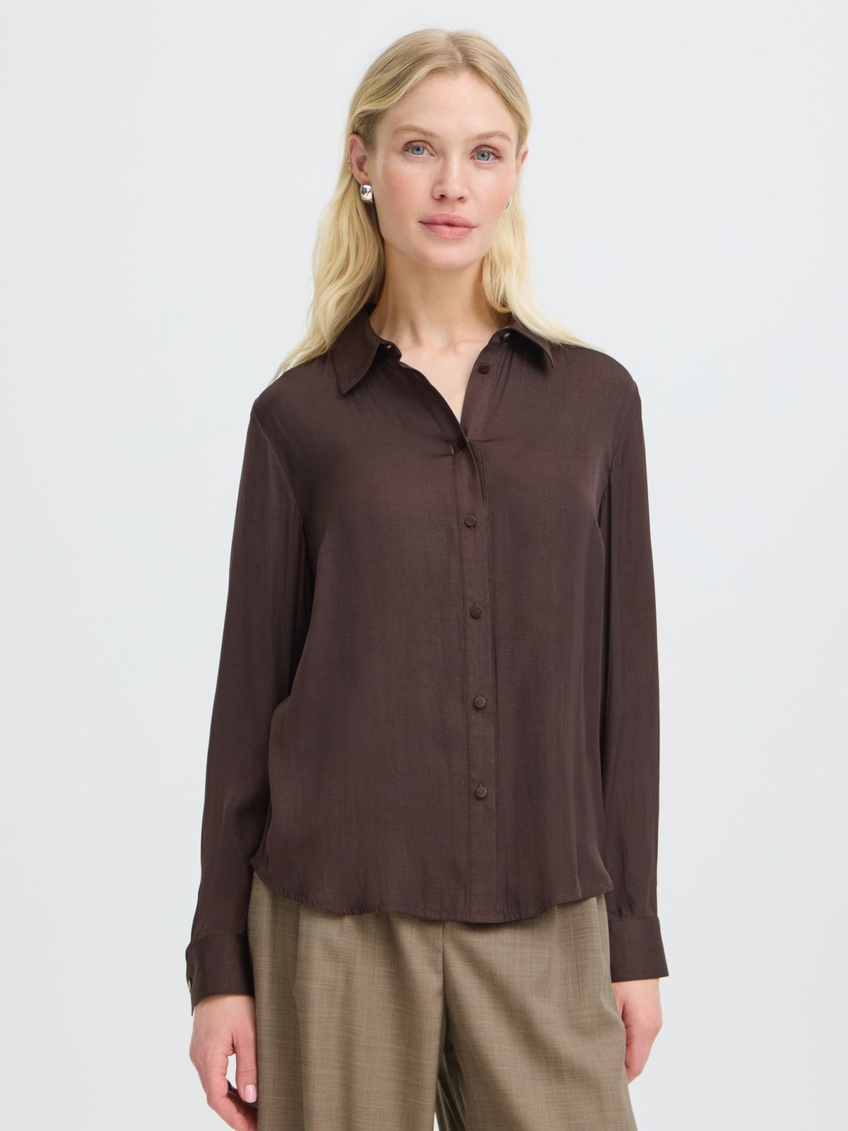 B.YOUNG Ival Shirt 2 Brown
