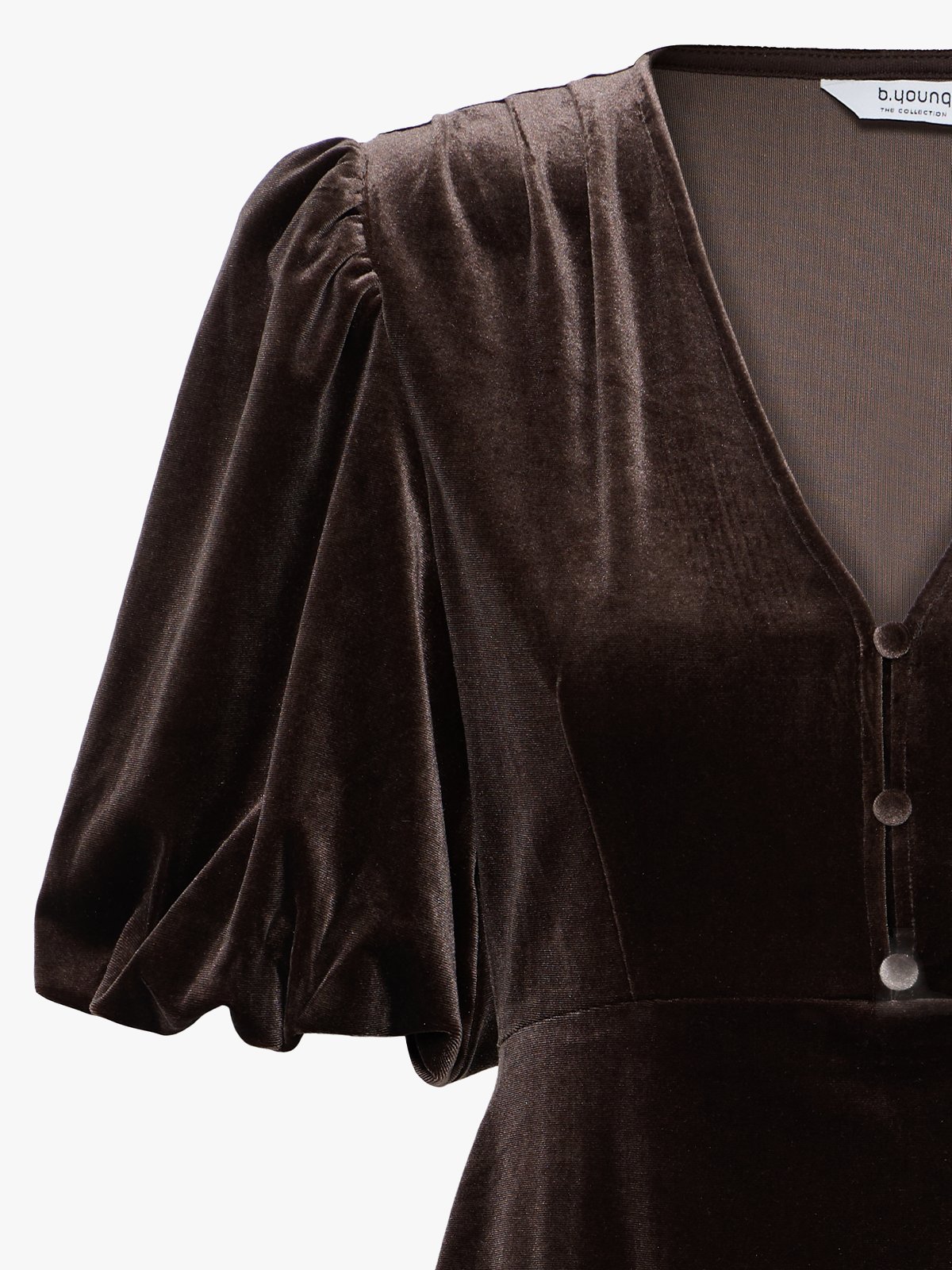B.YOUNG Perlina Balloon Sleeve Dress Java