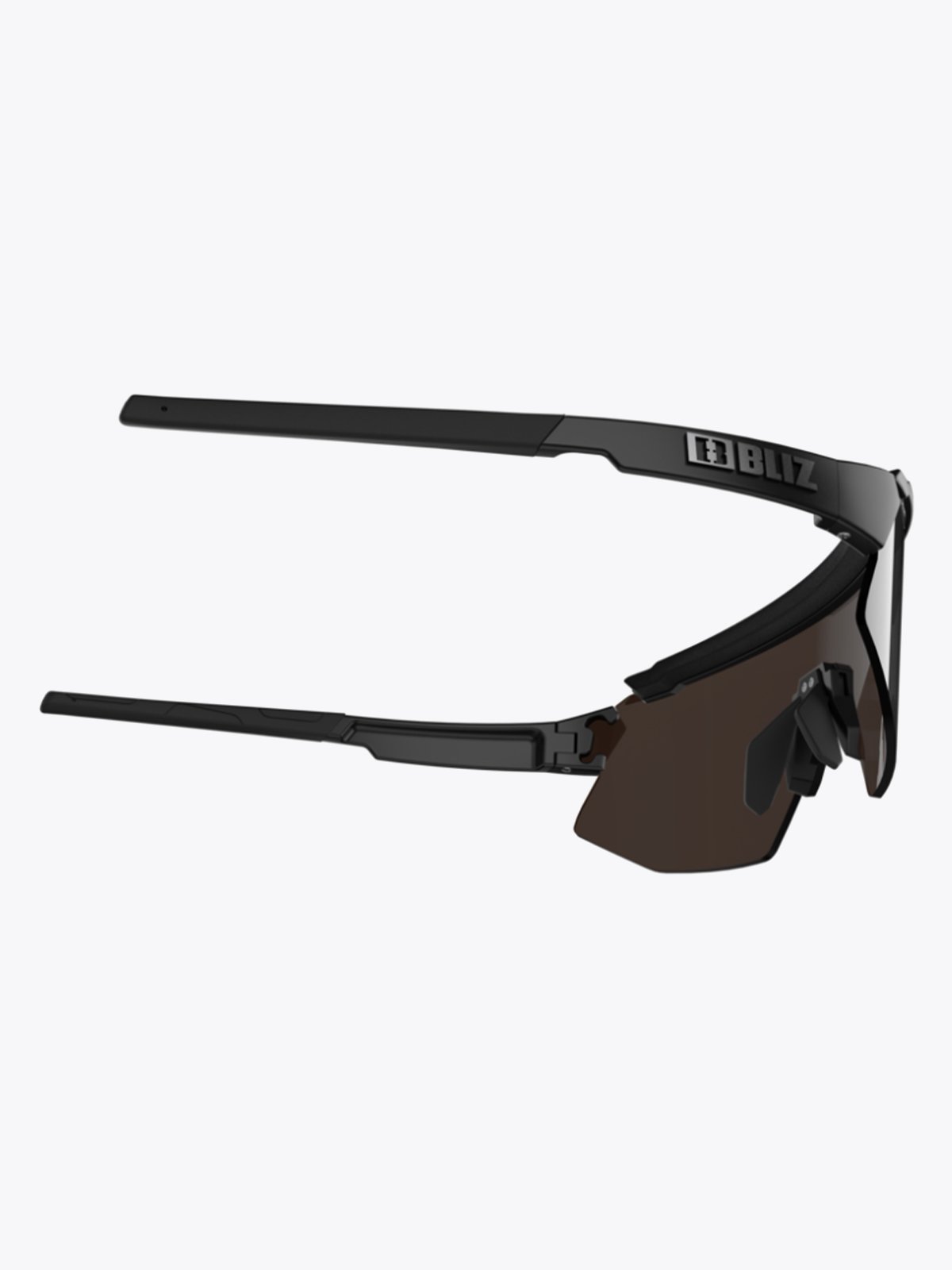 Bliz Breeze Ramme: Matt Black / Glass: Brown Silver