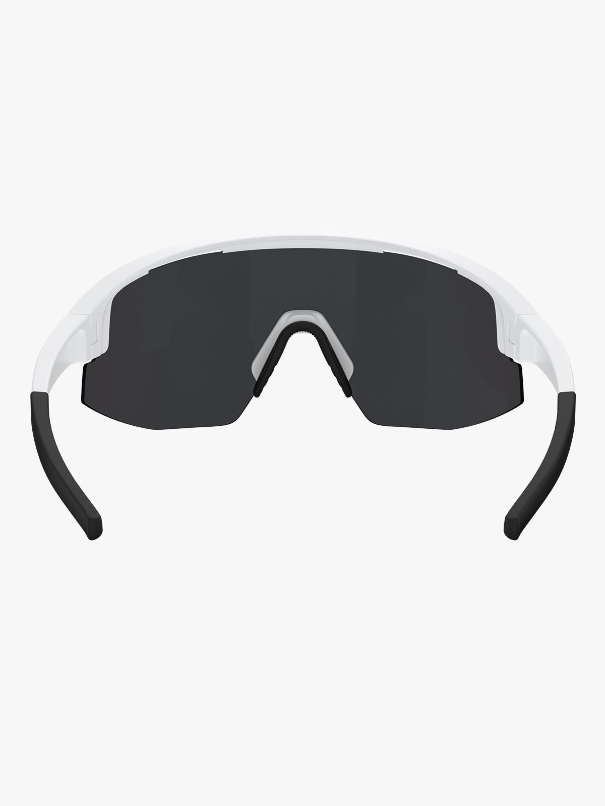 Bliz Matrix Ramme: Matte White / Glass: Smoke Blue