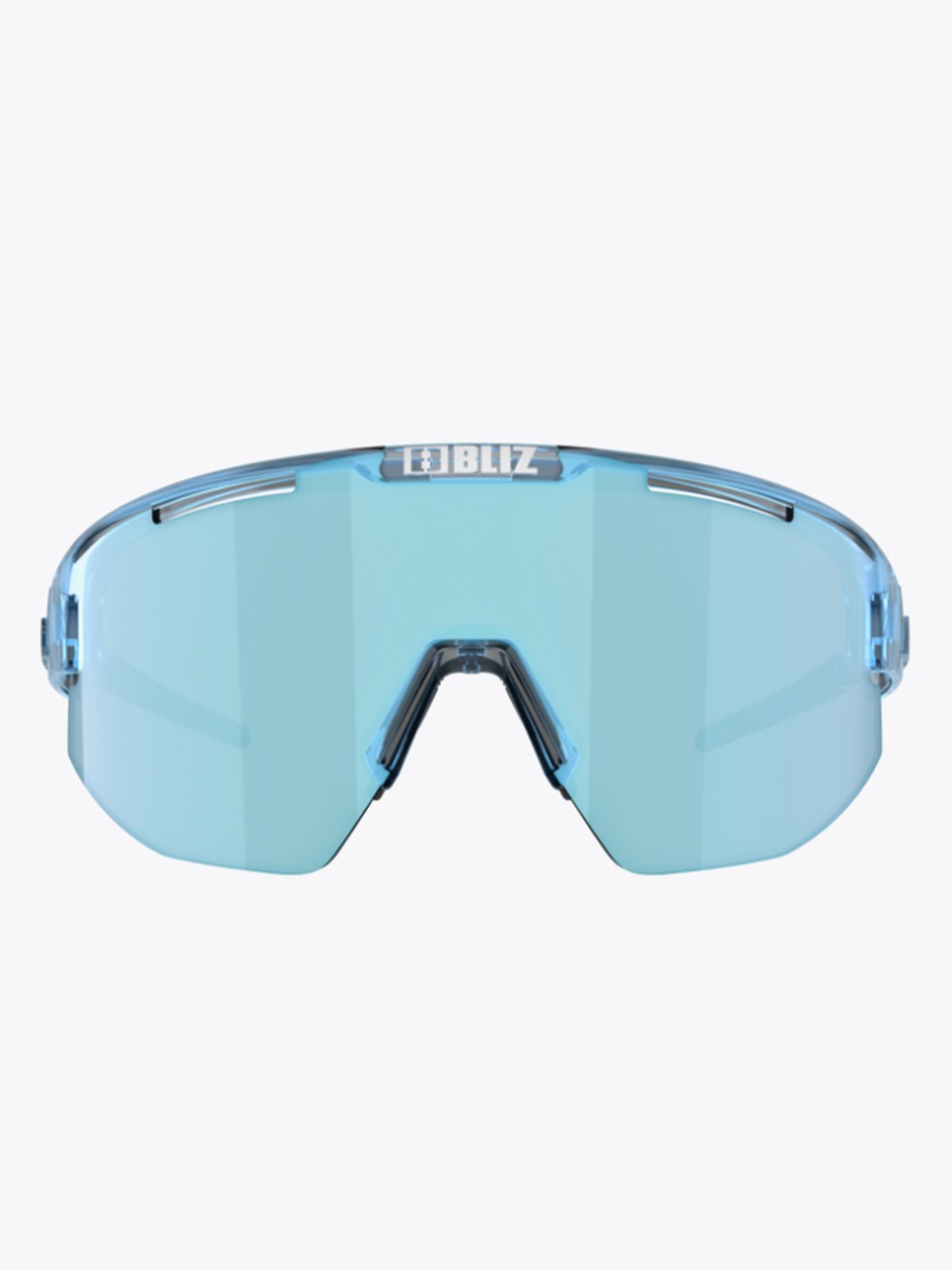 Bliz Matrix Ramme: Transparent Ice Blue / Glass: Smoke Ice Blue