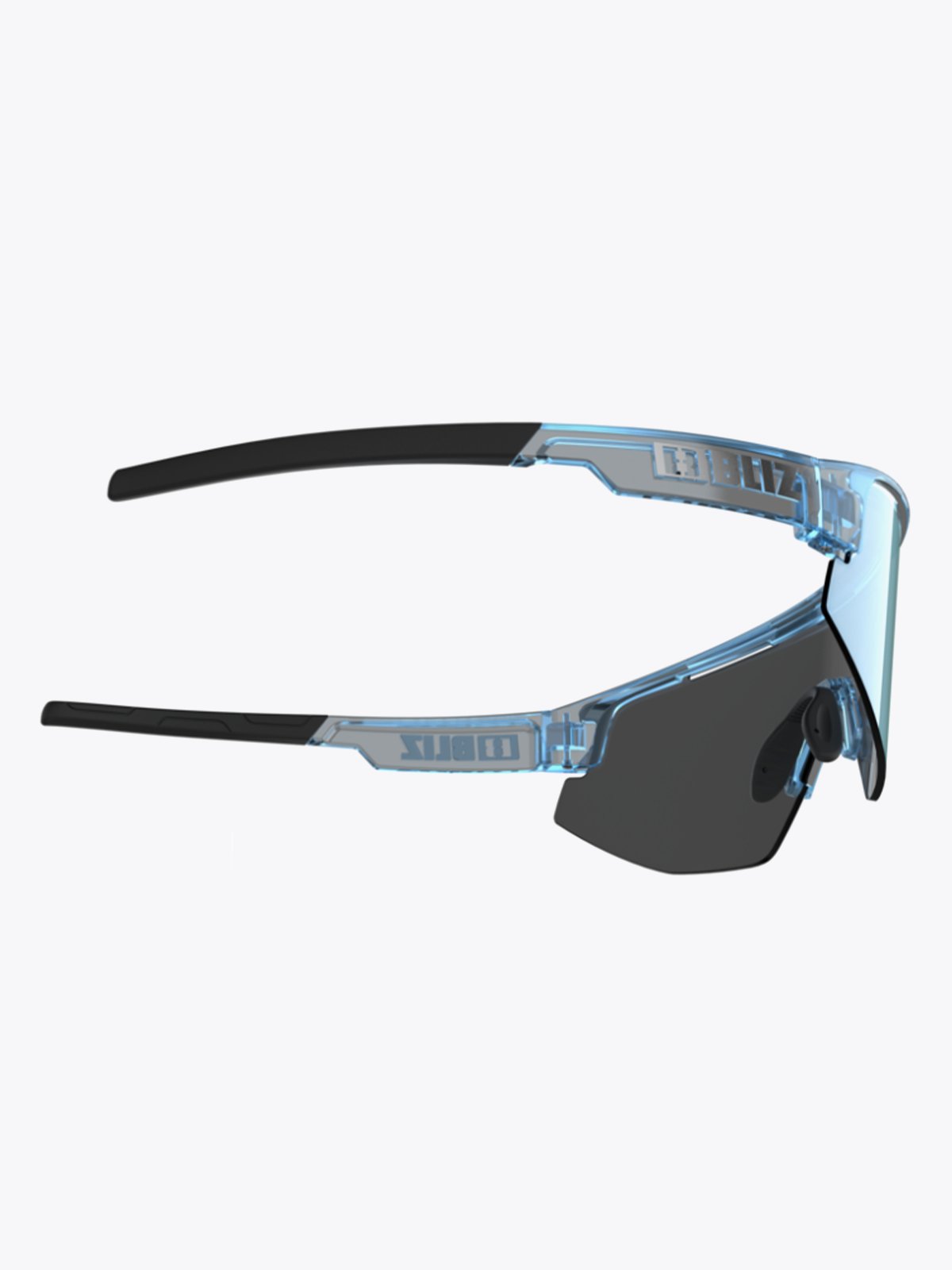 Bliz Matrix Ramme: Transparent Ice Blue / Glass: Smoke Ice Blue