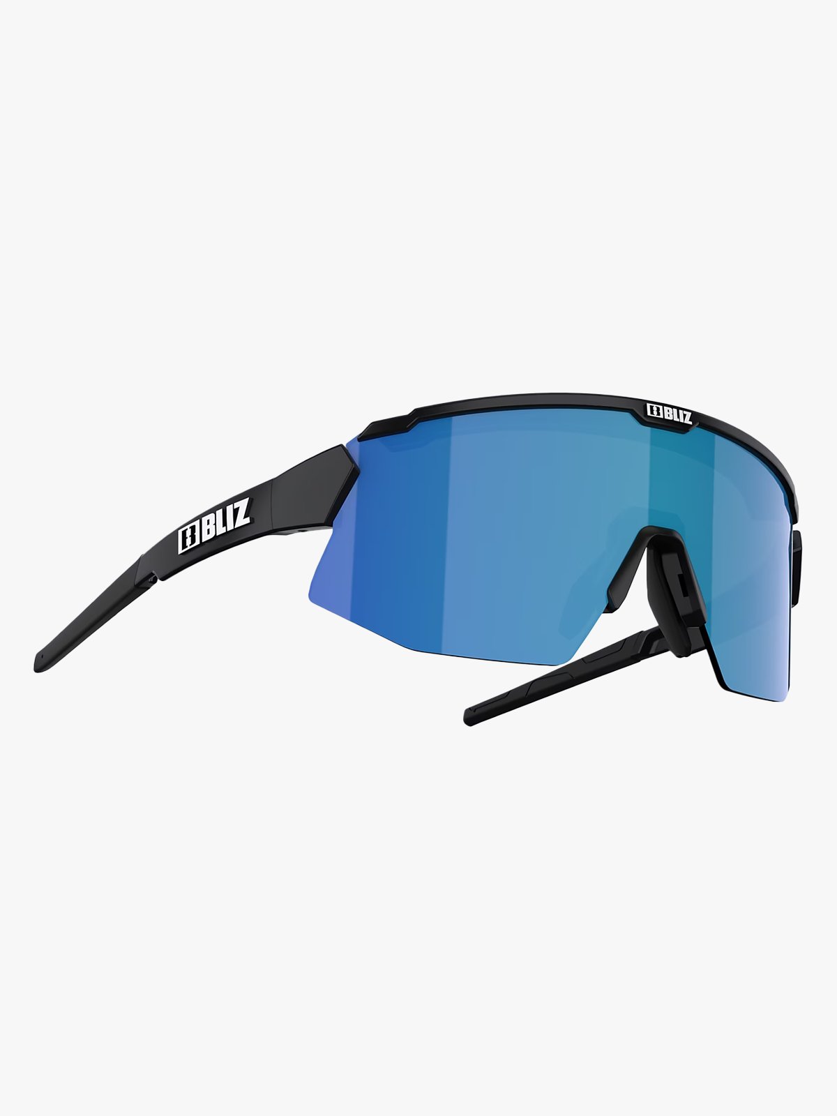 Bliz Breeze Small Ramme: Matt Black / Glass: Brown Blue