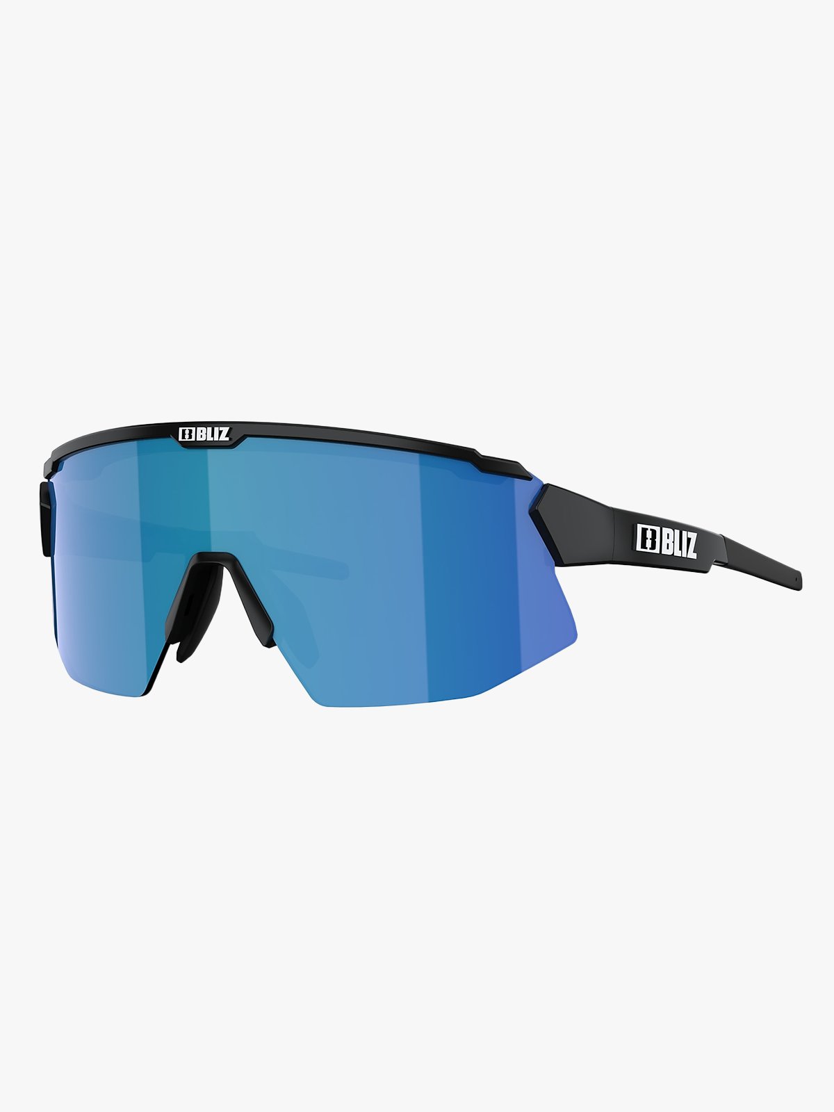 Bliz Breeze Small Ramme: Matt Black / Glass: Brown Blue