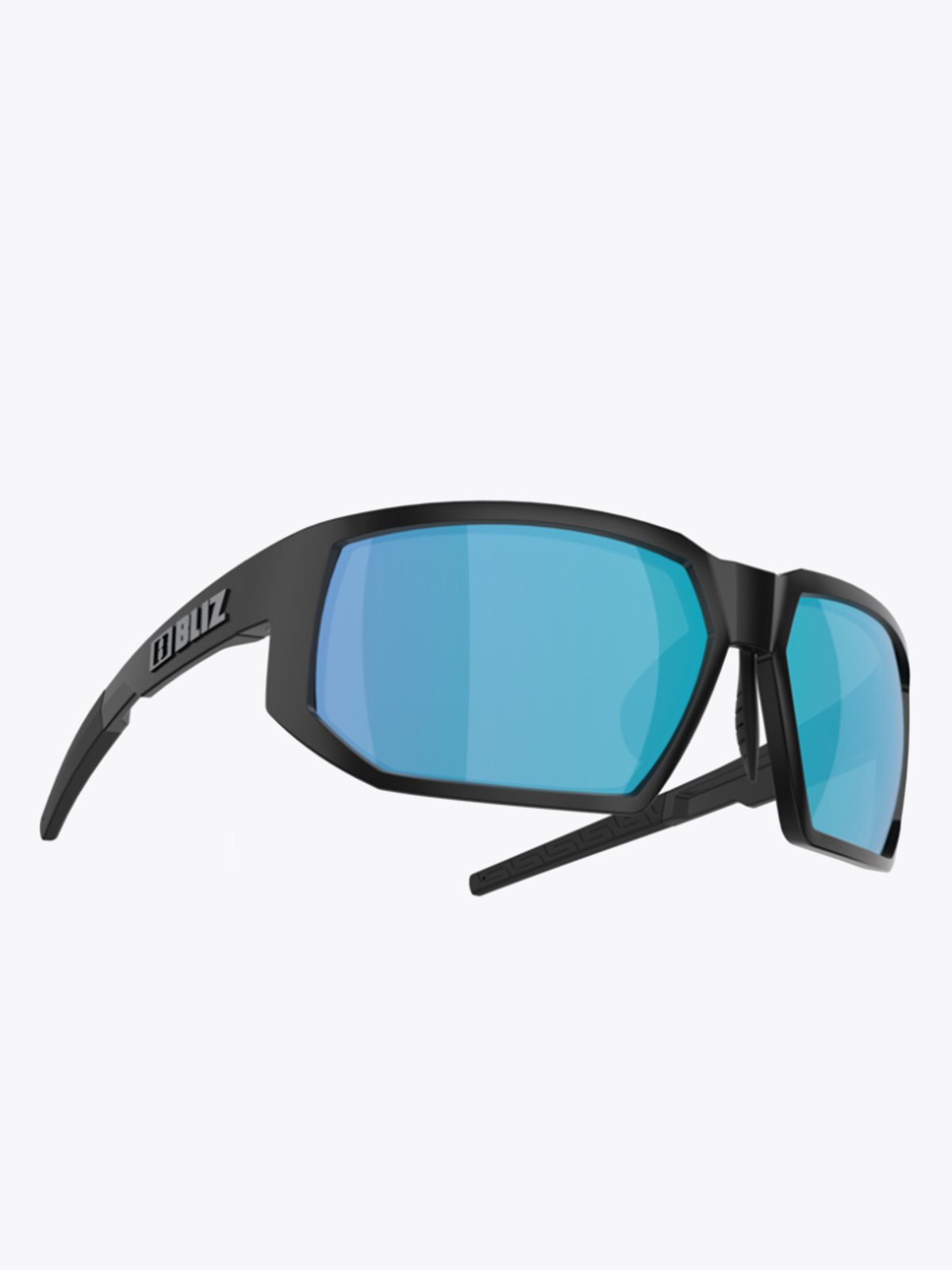 Bliz Arrow Ramme: Matt Black / Glass: Brown Blue