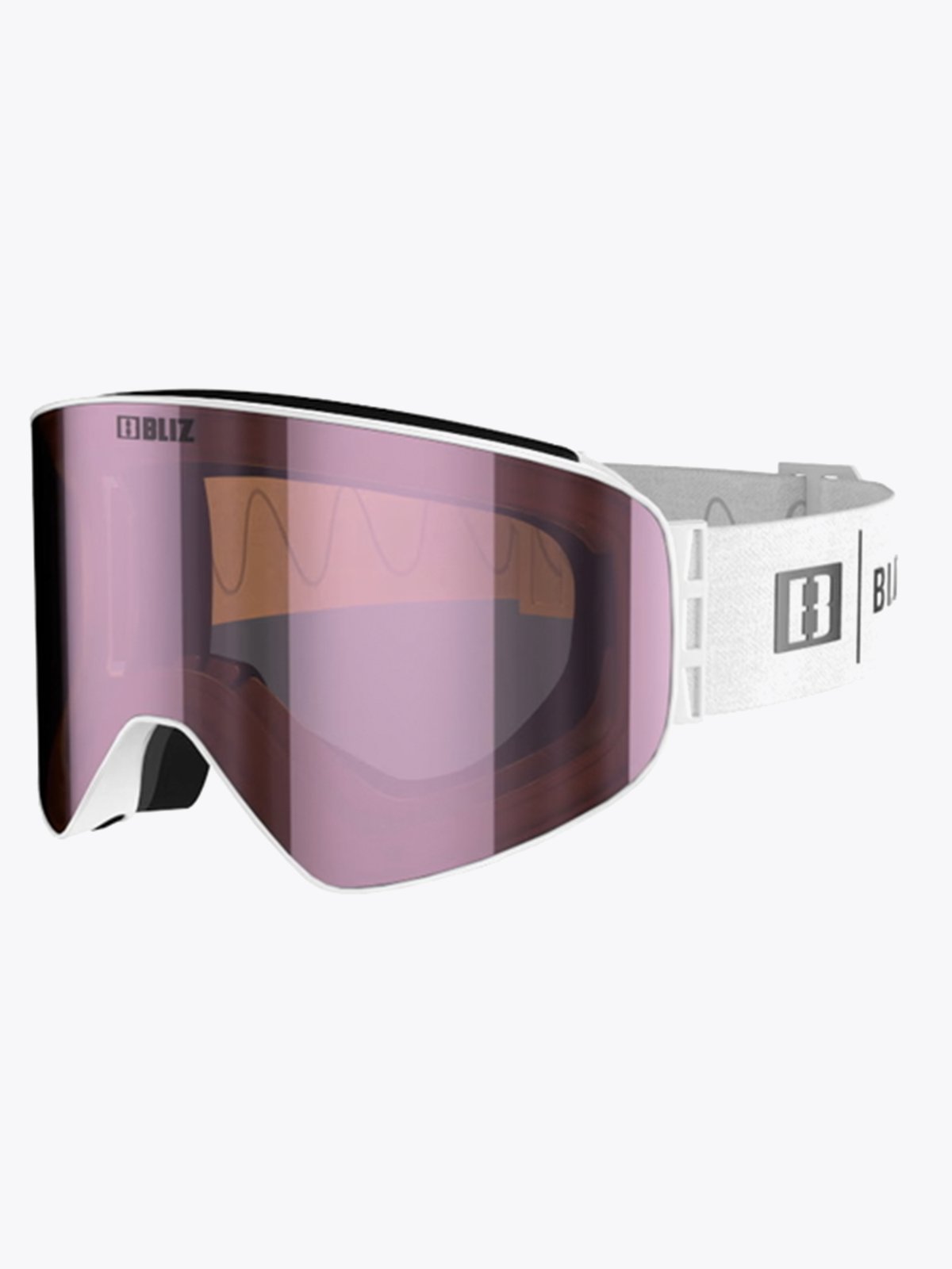 Bliz Flow Farge: White / Linse: Smoke w Pink Multi