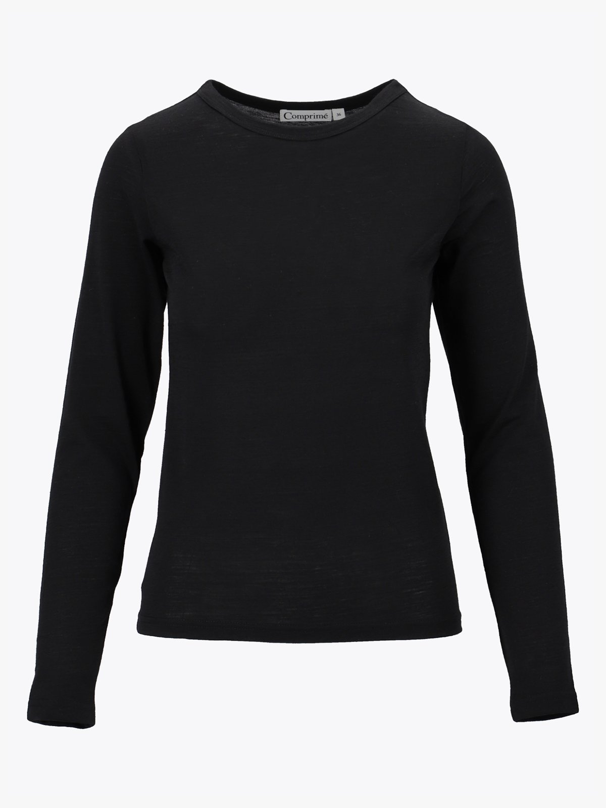 Comprimé Basic Wool Longsleeve Black