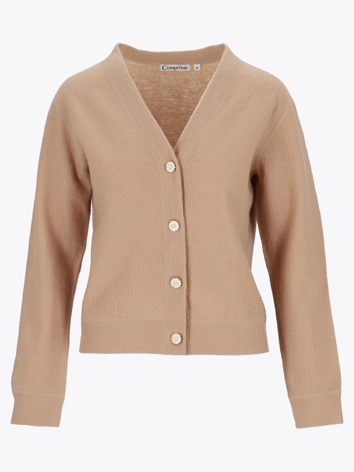 Comprimé Boiled Cardigan Nude