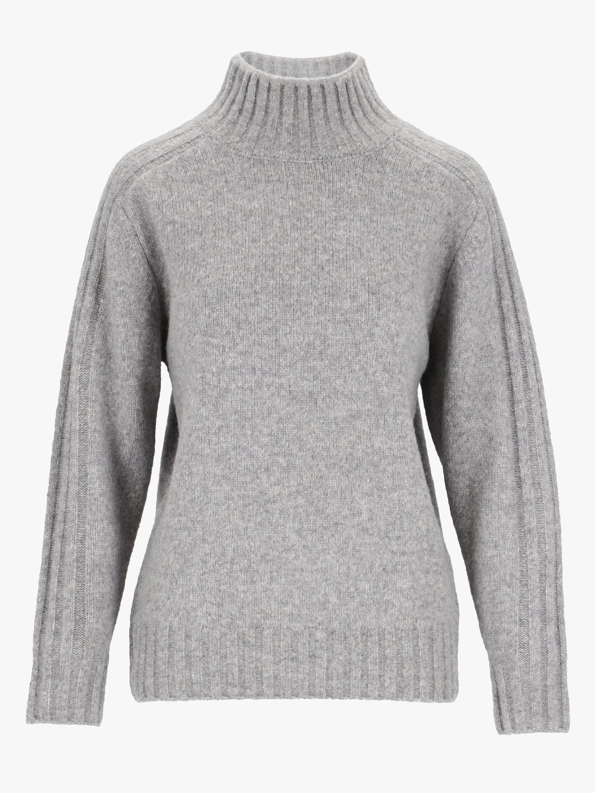 Comprimé Turtleneck Sweater Grå Melert
