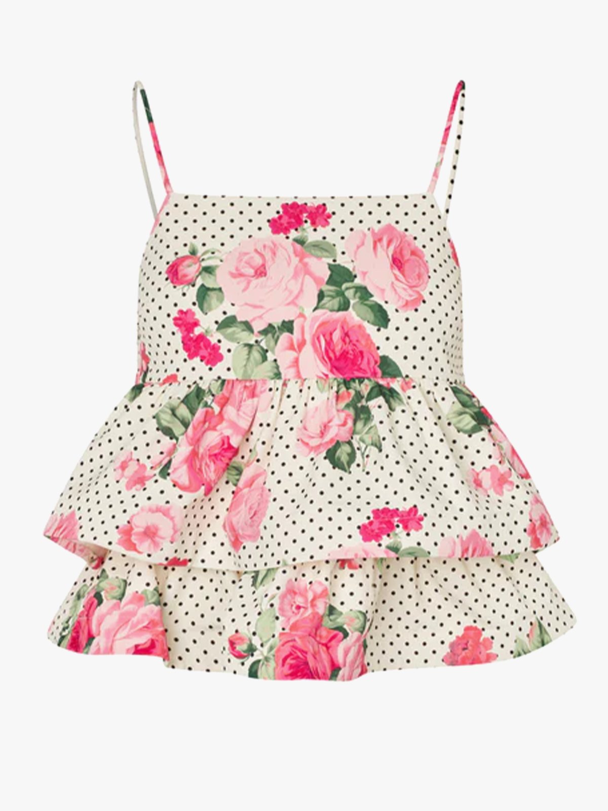 Cras Joselle Top Polka Rose