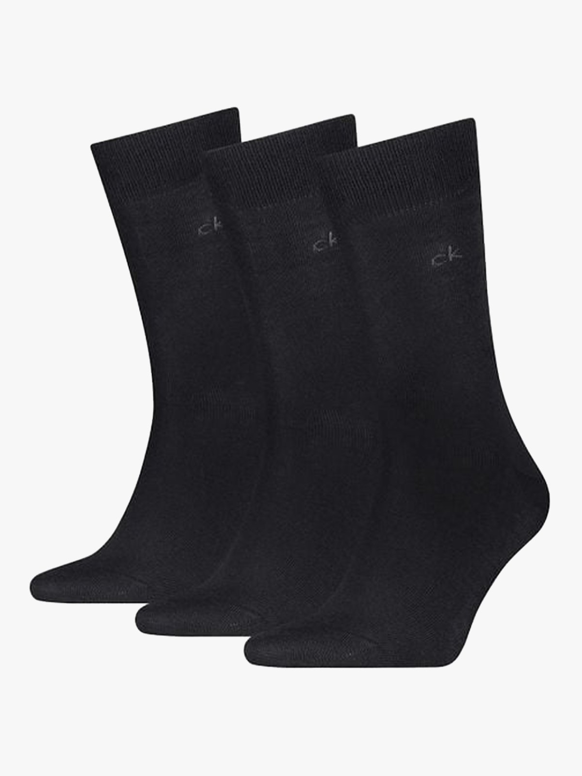Calvin Klein 3-Pack Cotton Crew Sock Man Black
