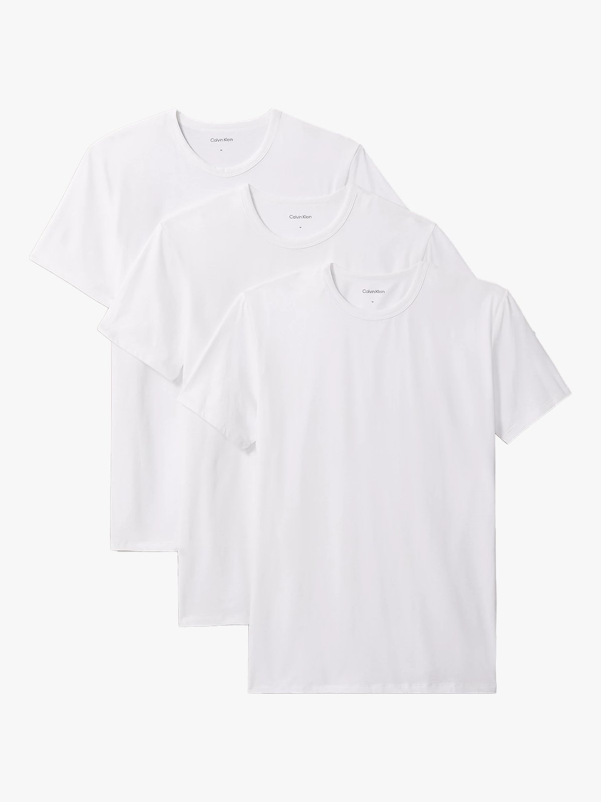 Calvin Klein Short Sleeve Crew Neck 3 pack White/White/White