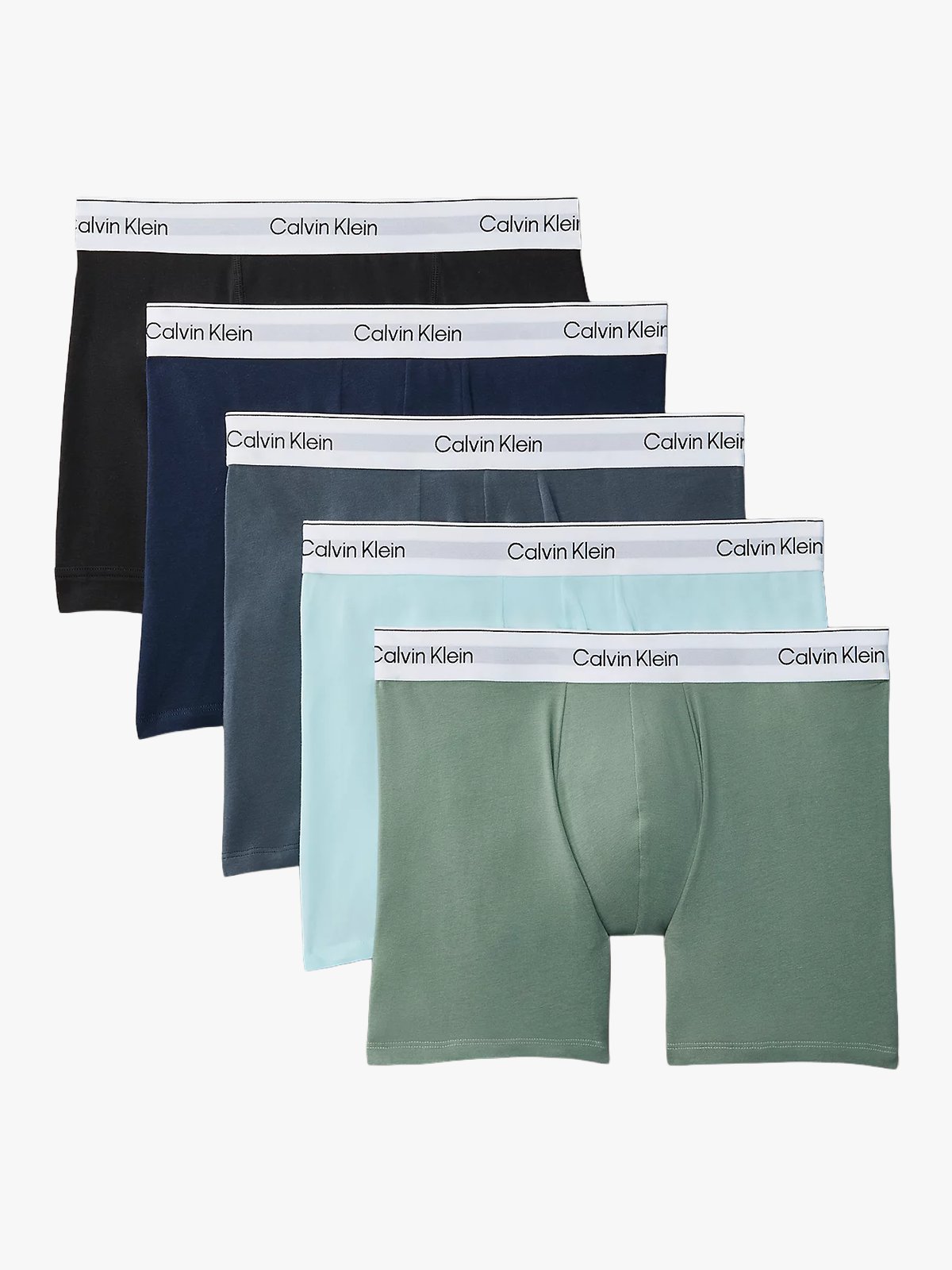 Calvin Klein Boxer Brief 5 pack Black / Shoreline / Sea Spray / Niagara M