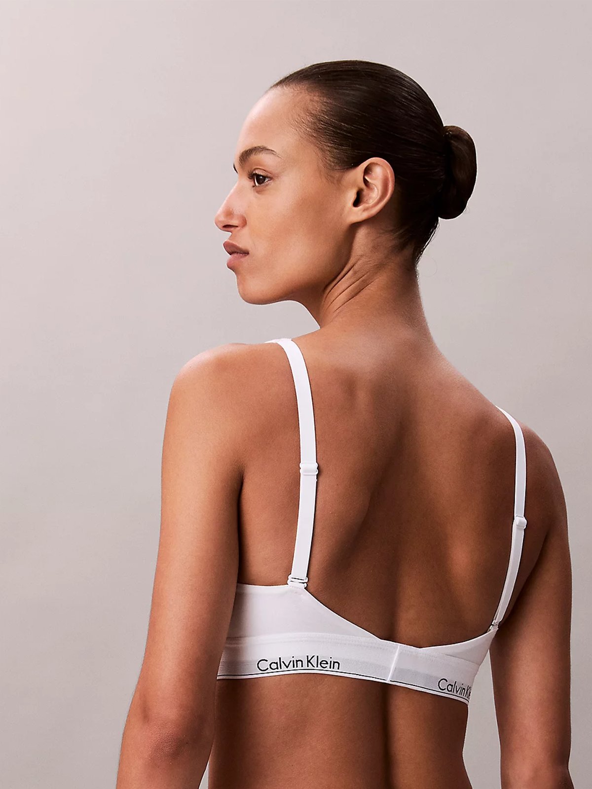 Calvin Klein Lined Bralette White