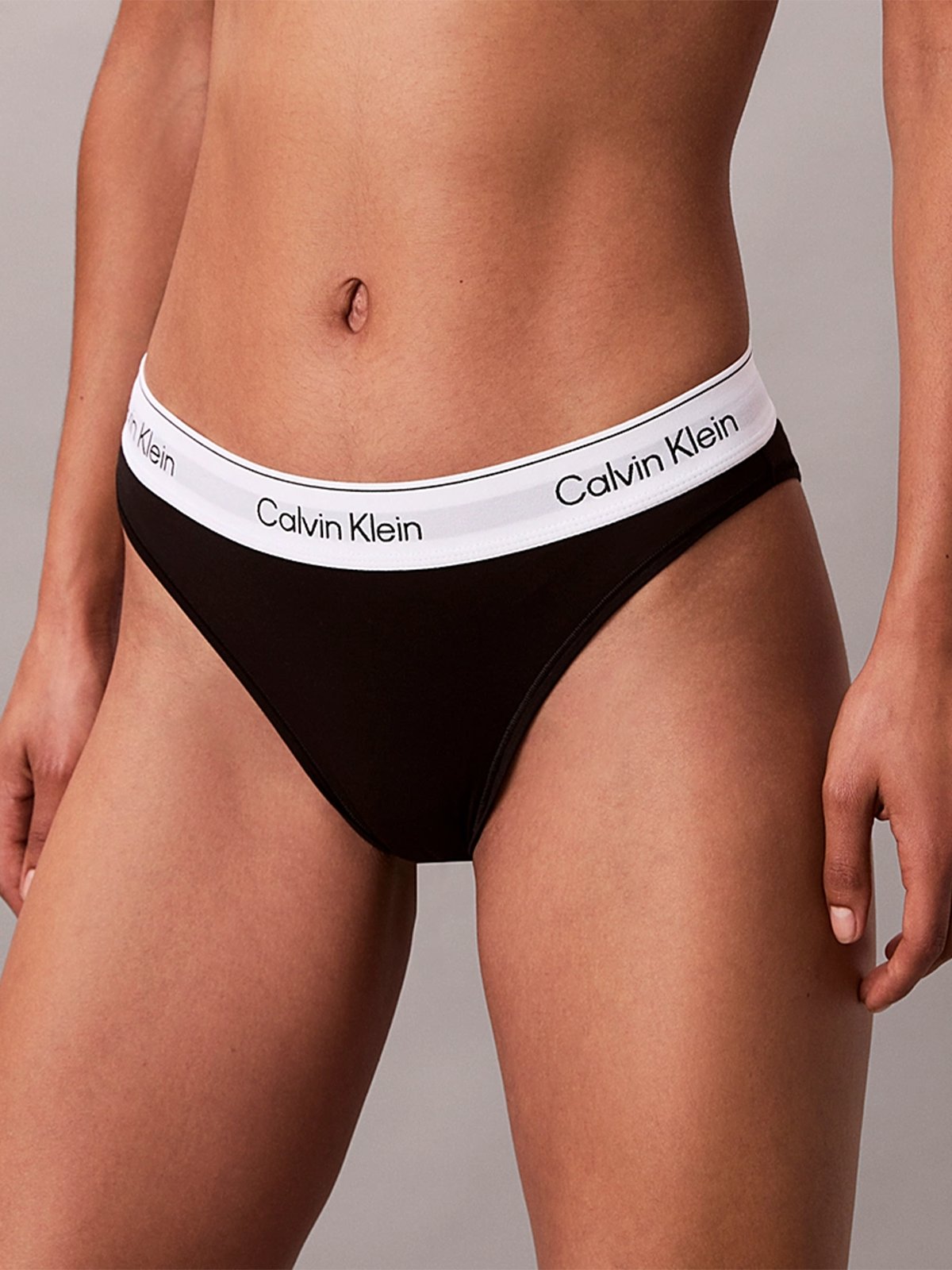 Calvin Klein High Leg Tanga Black