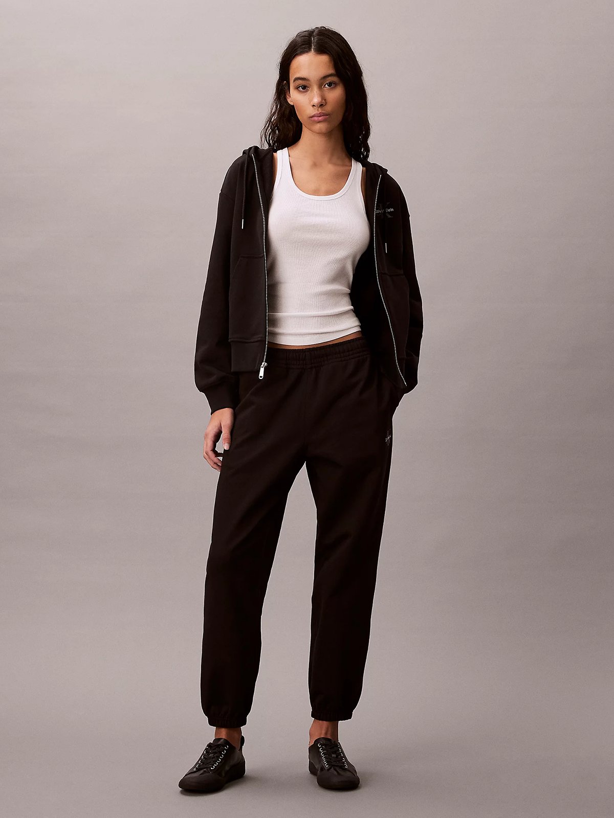 Calvin Klein Monologo French Terry Jogger Black