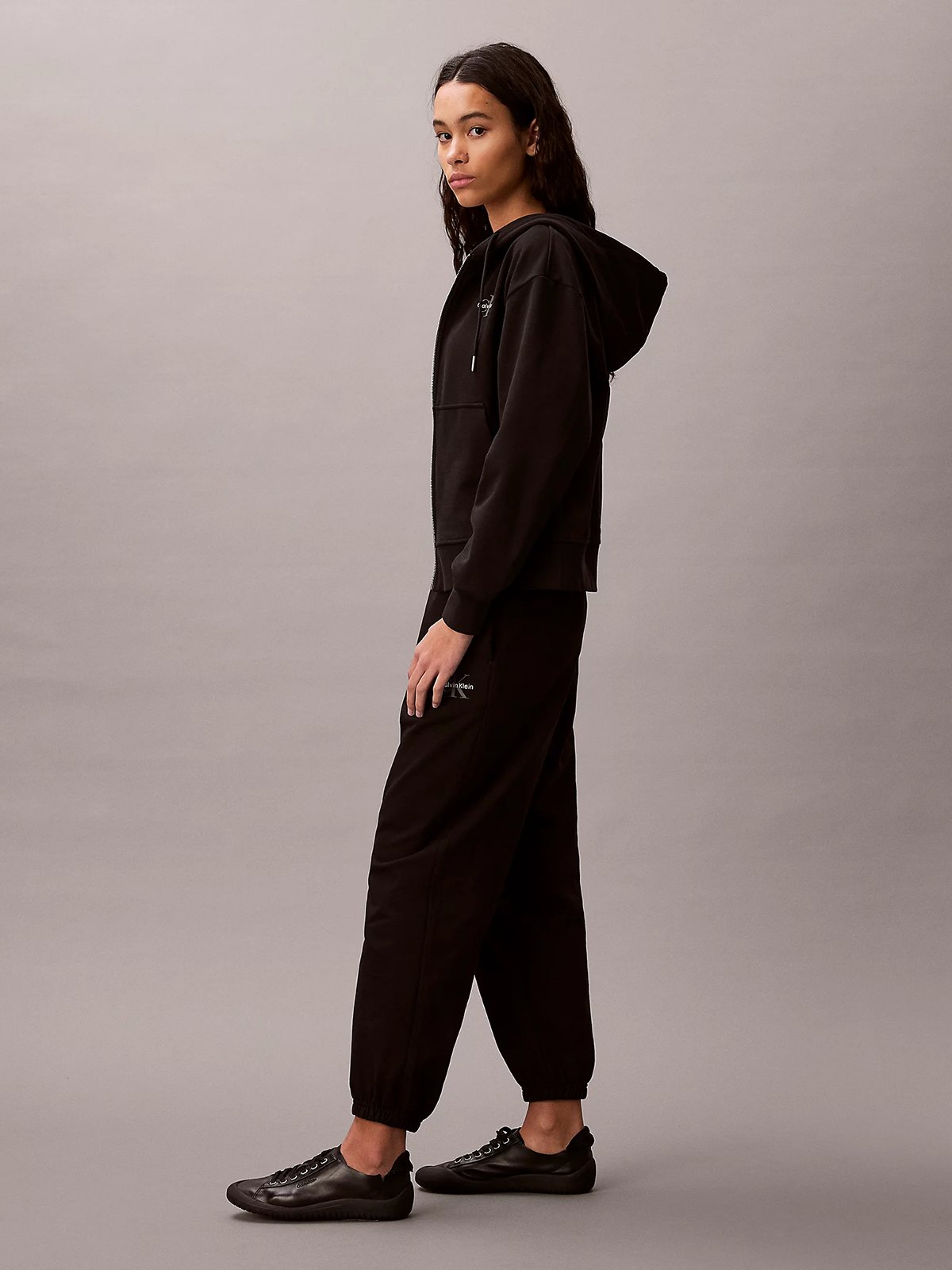 Calvin Klein Monologo French Terry Jogger Black