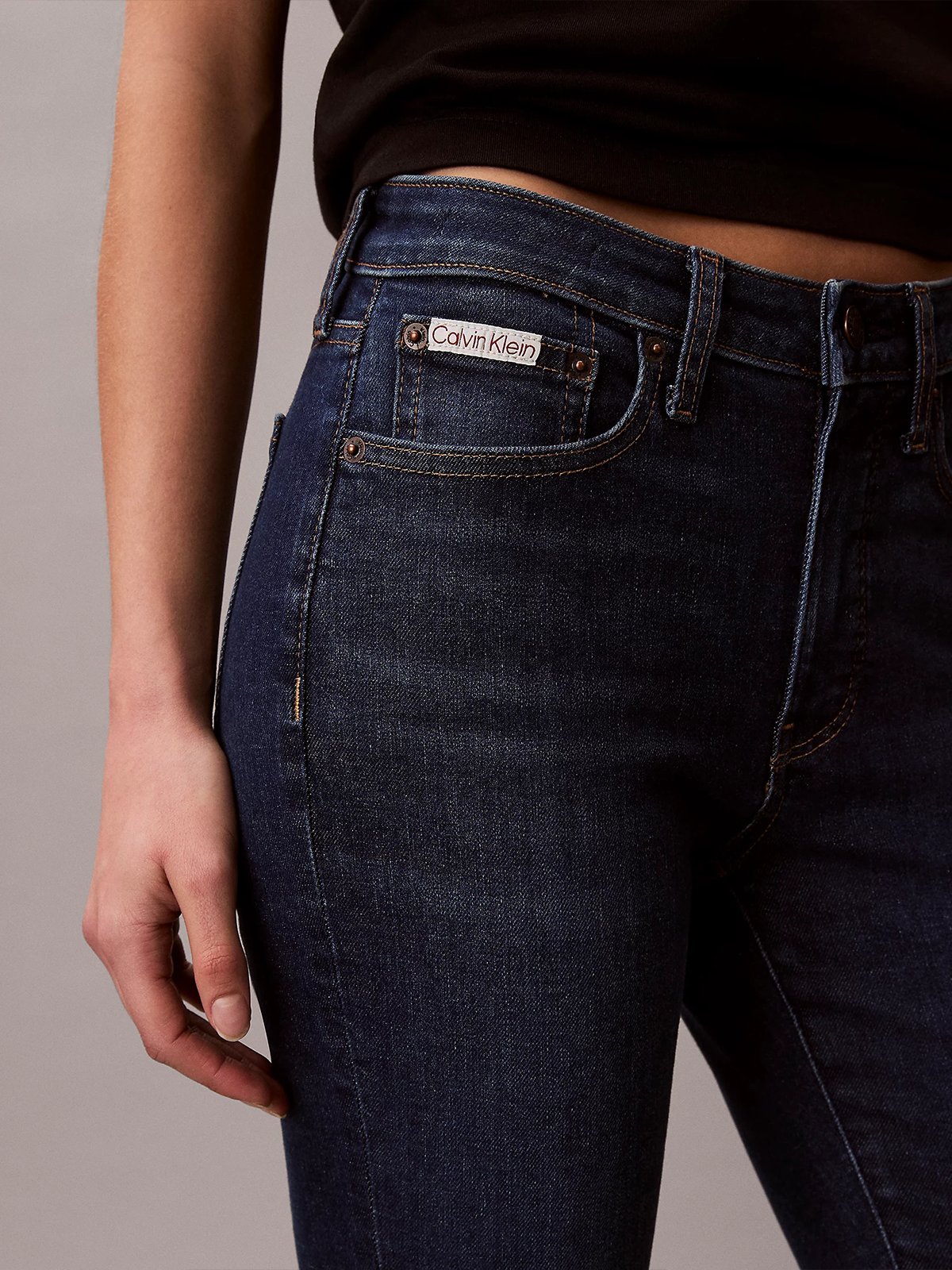 Calvin Klein Mid Rise Skinny Jeans Blue Orbit