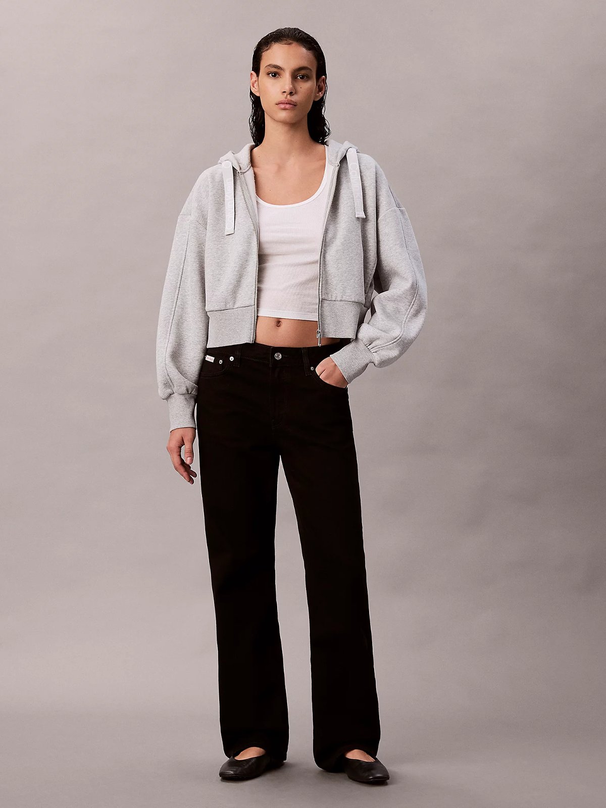 Calvin Klein 90s Straight Jeans Soft Black