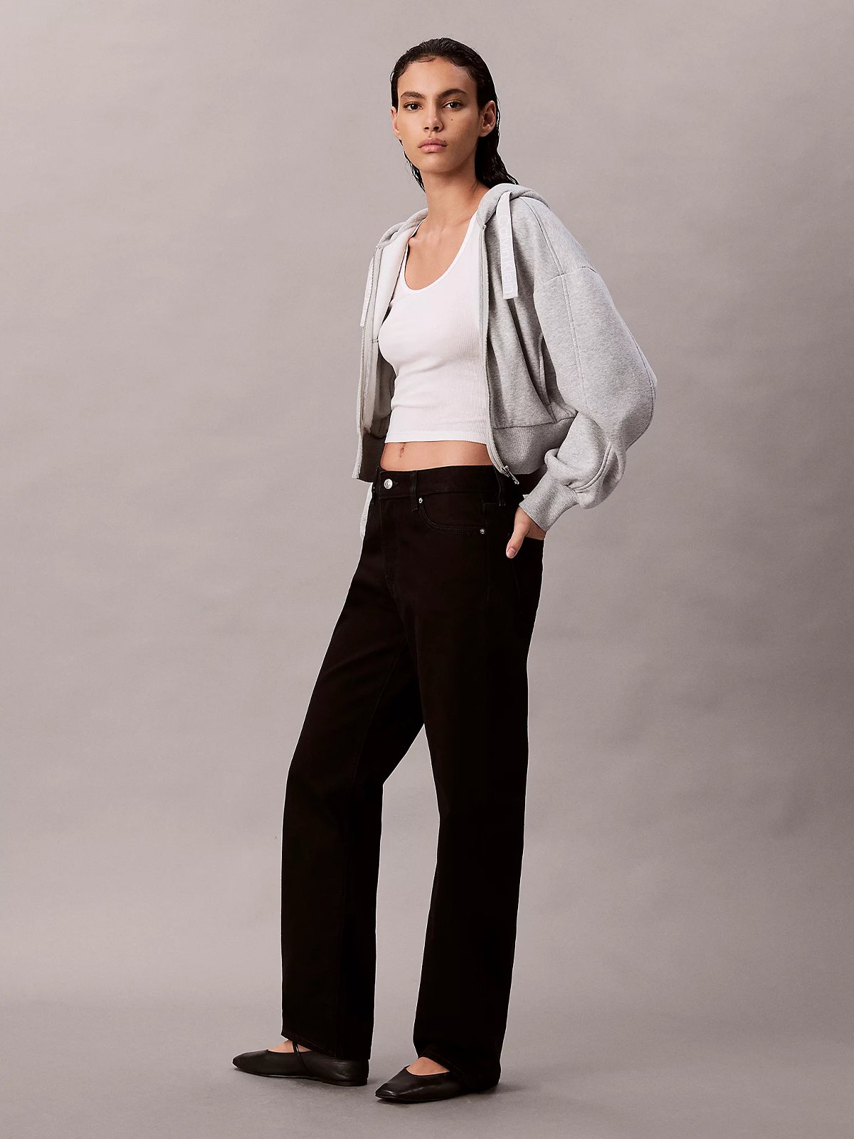 Calvin Klein 90s Straight Jeans Soft Black