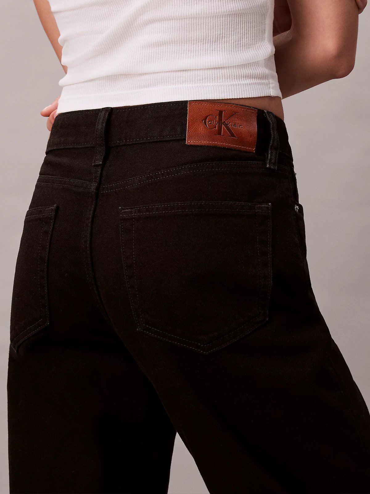 Calvin Klein 90s Straight Jeans Soft Black