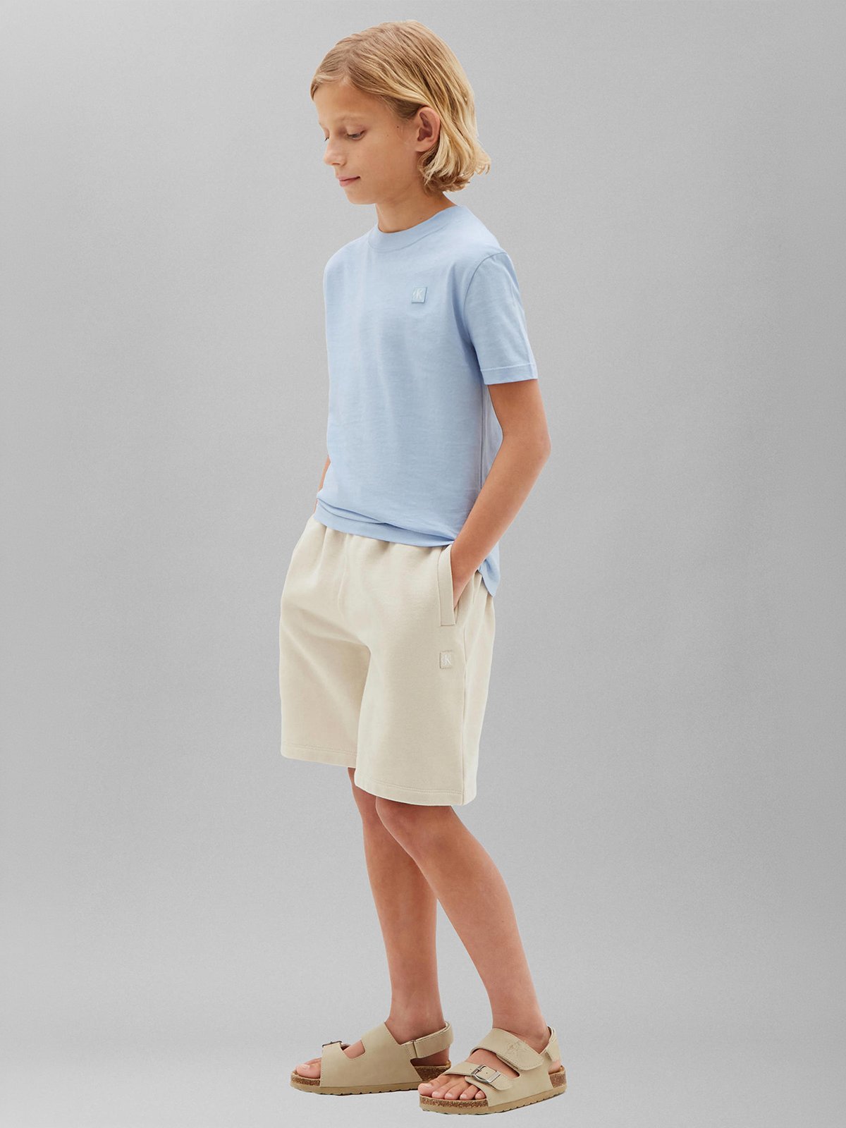 Calvin Klein Mini Badge Tee Junior Blå