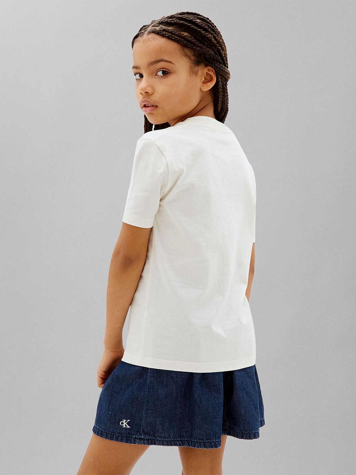 Calvin Klein Mini Badge Tee Junior Tofu