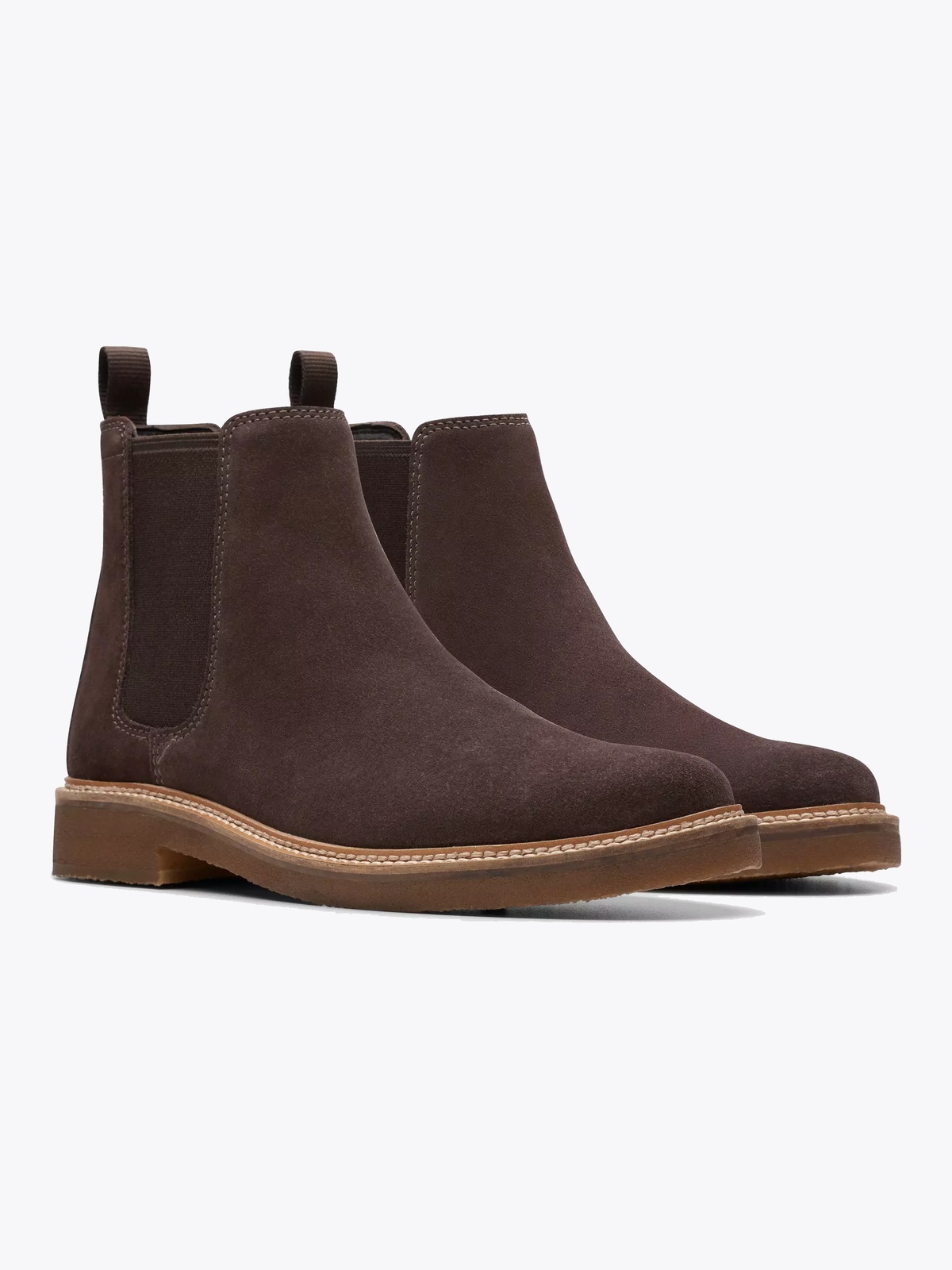 Clarks Clarkdale Easy G Dark Brown Suede