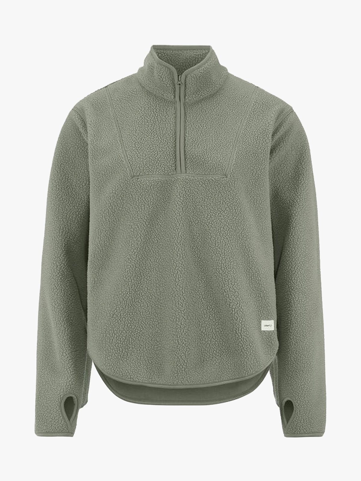 Craft Join Pile Fleece Half Zip Leaf