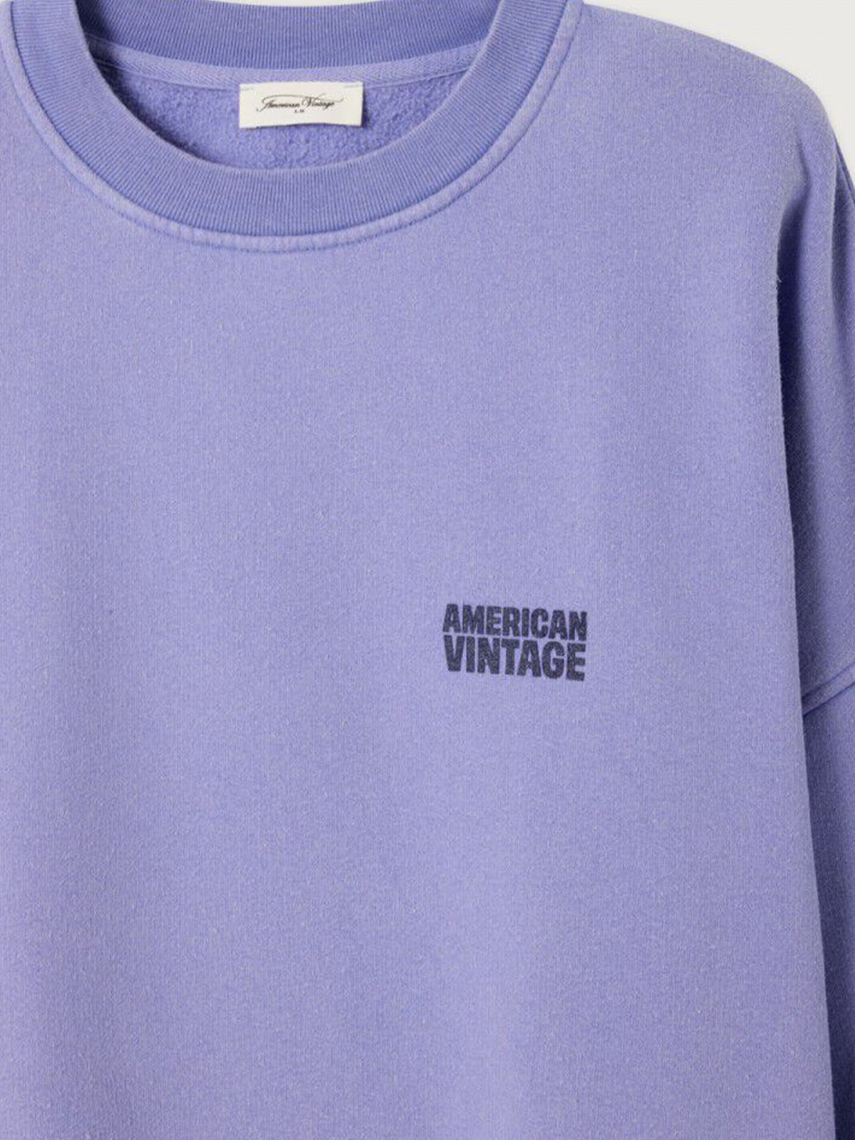 American Vintage Plizzy Sweatshirt Crew Neck Vintage Provence