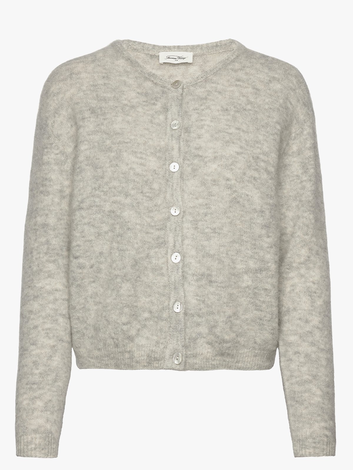 American Vintage Vitow Cardigan Gris Clair Chine