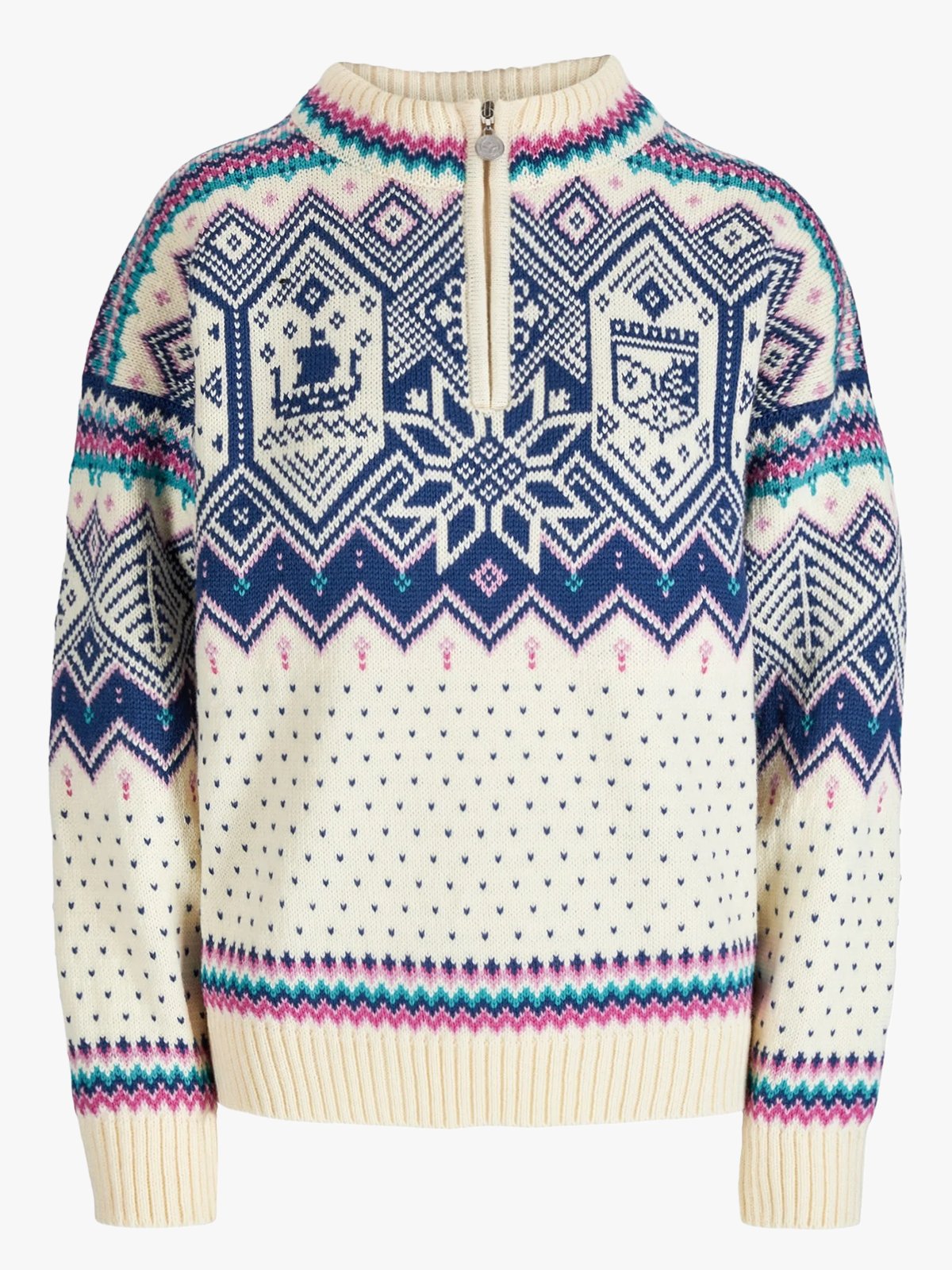 Dale Of Norway VM Trondheim Sweater Offwhite / Indigo / Orchid