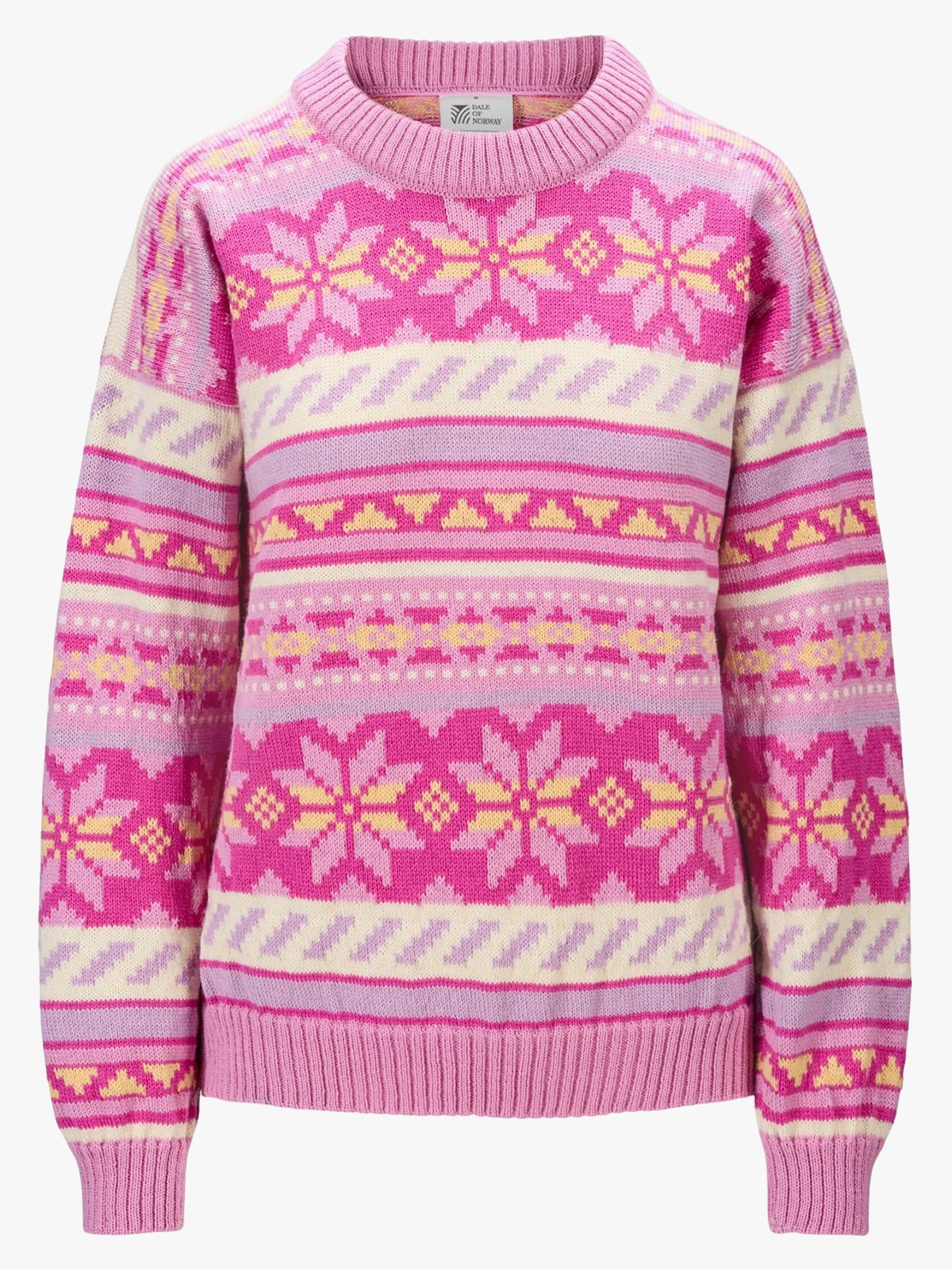 Dale Of Norway Ingrid Genser Rosa/lilla/gul