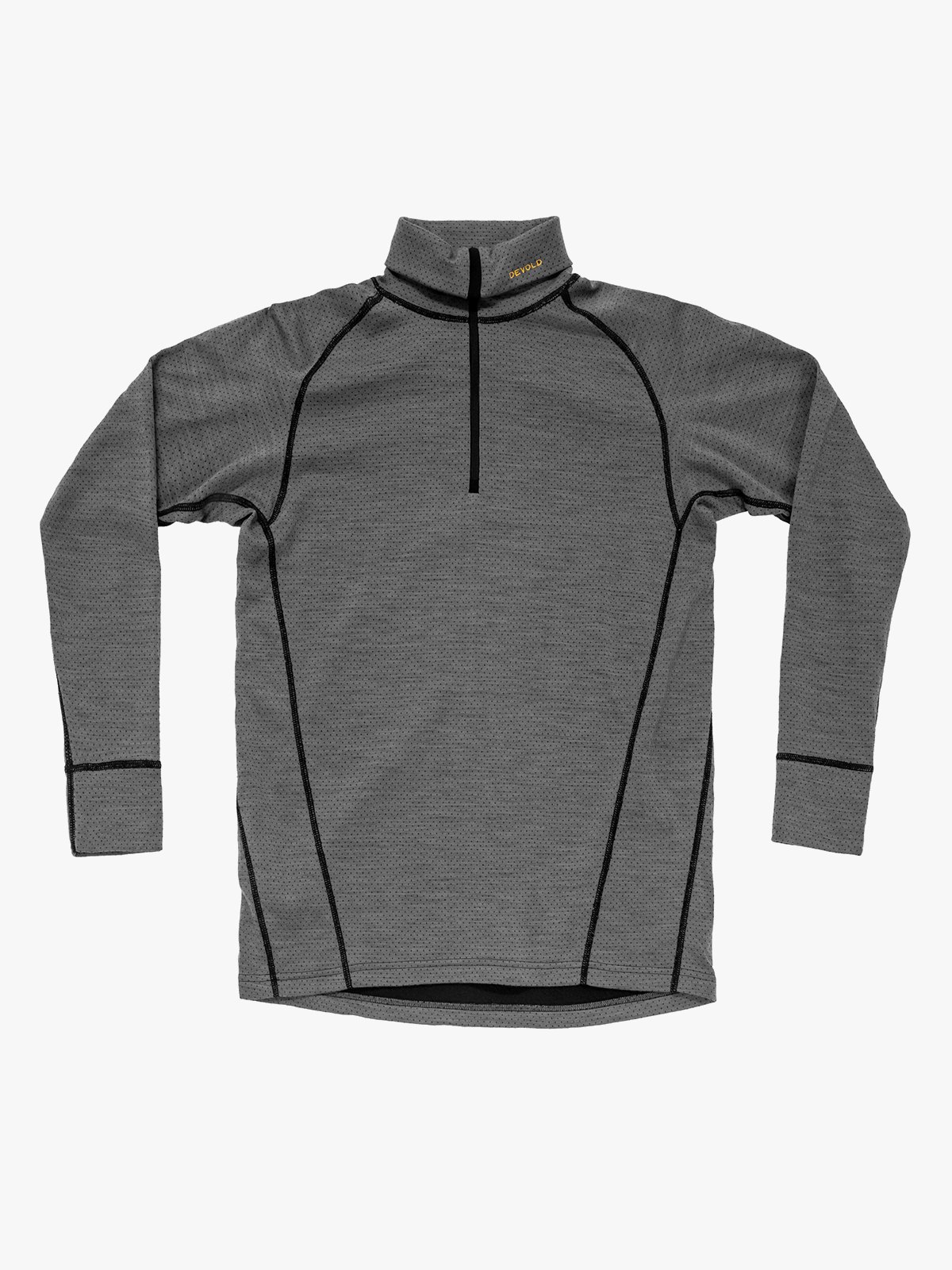Devold Duo Active Merino 205 Z.Neck Man Grå