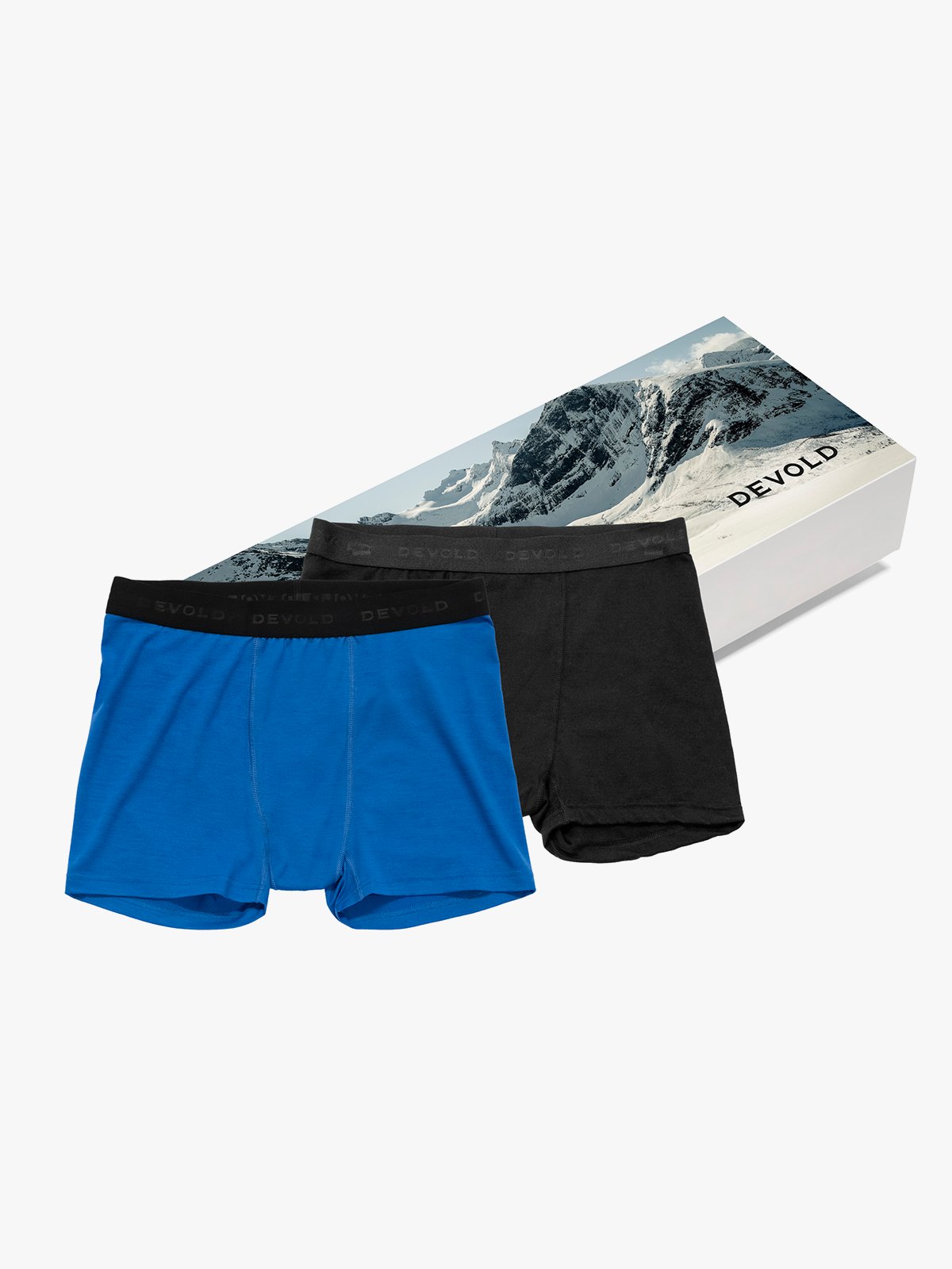 Devold Breeze Merino 150 Boxer Man 2-Pack Black / Royal