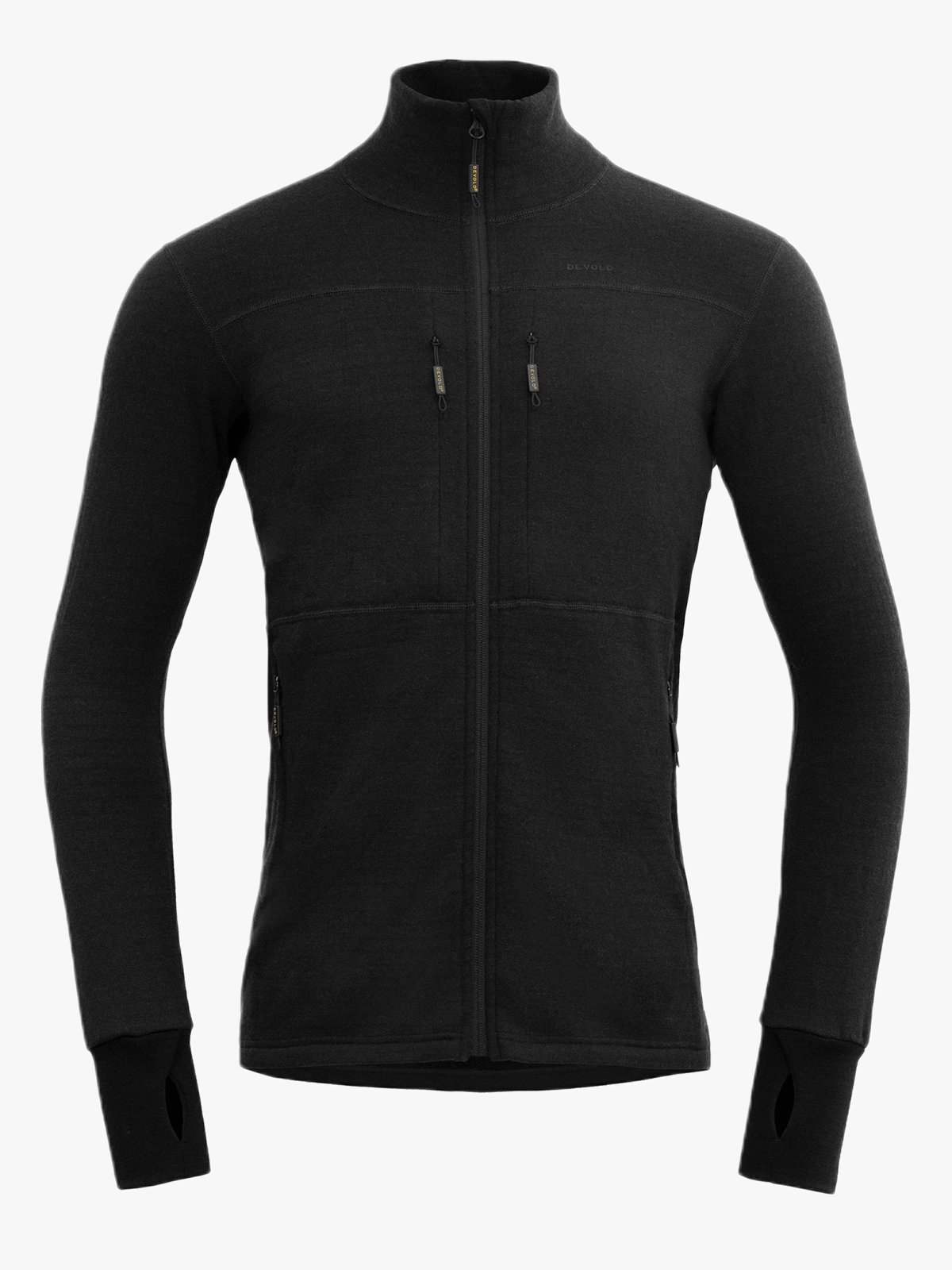 Devold Egga Grid Merino Jacket Man Caviar
