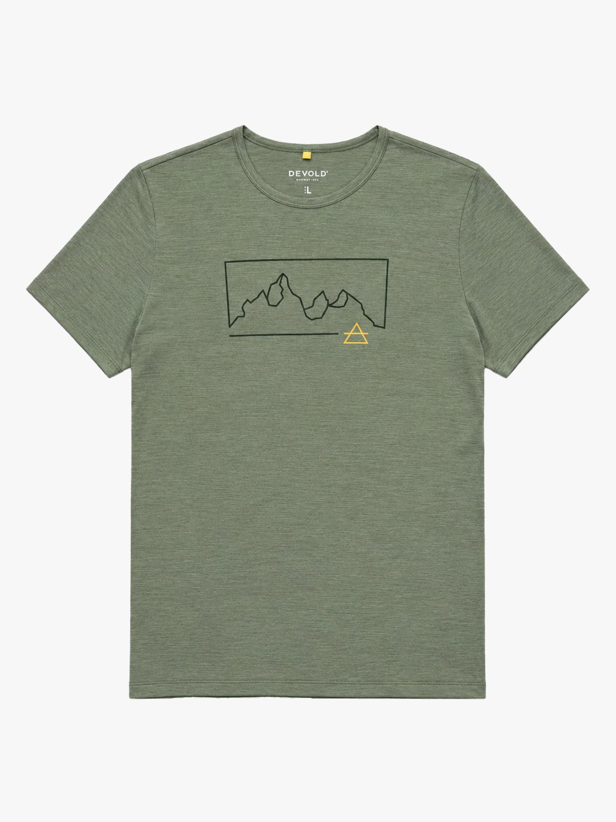 Devold Active Outline Tee Man Grønn