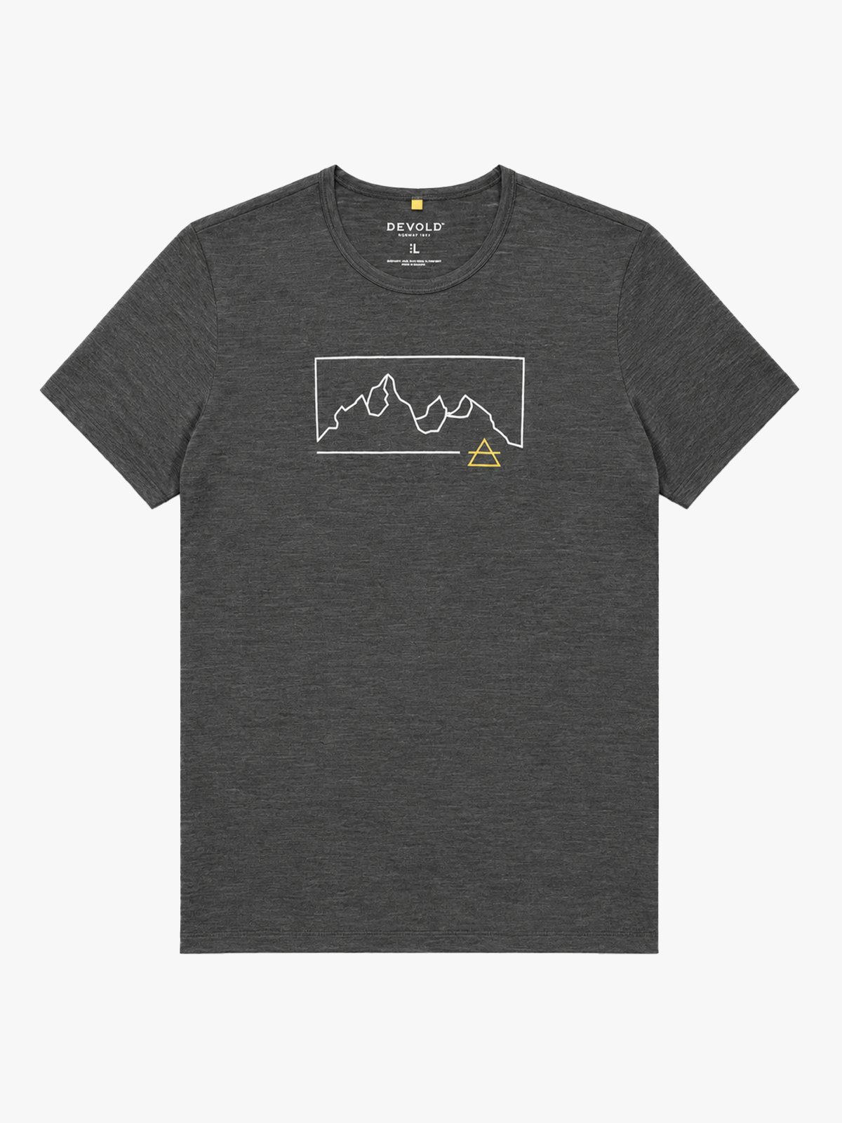 Devold Active Outline Tee Man Grå