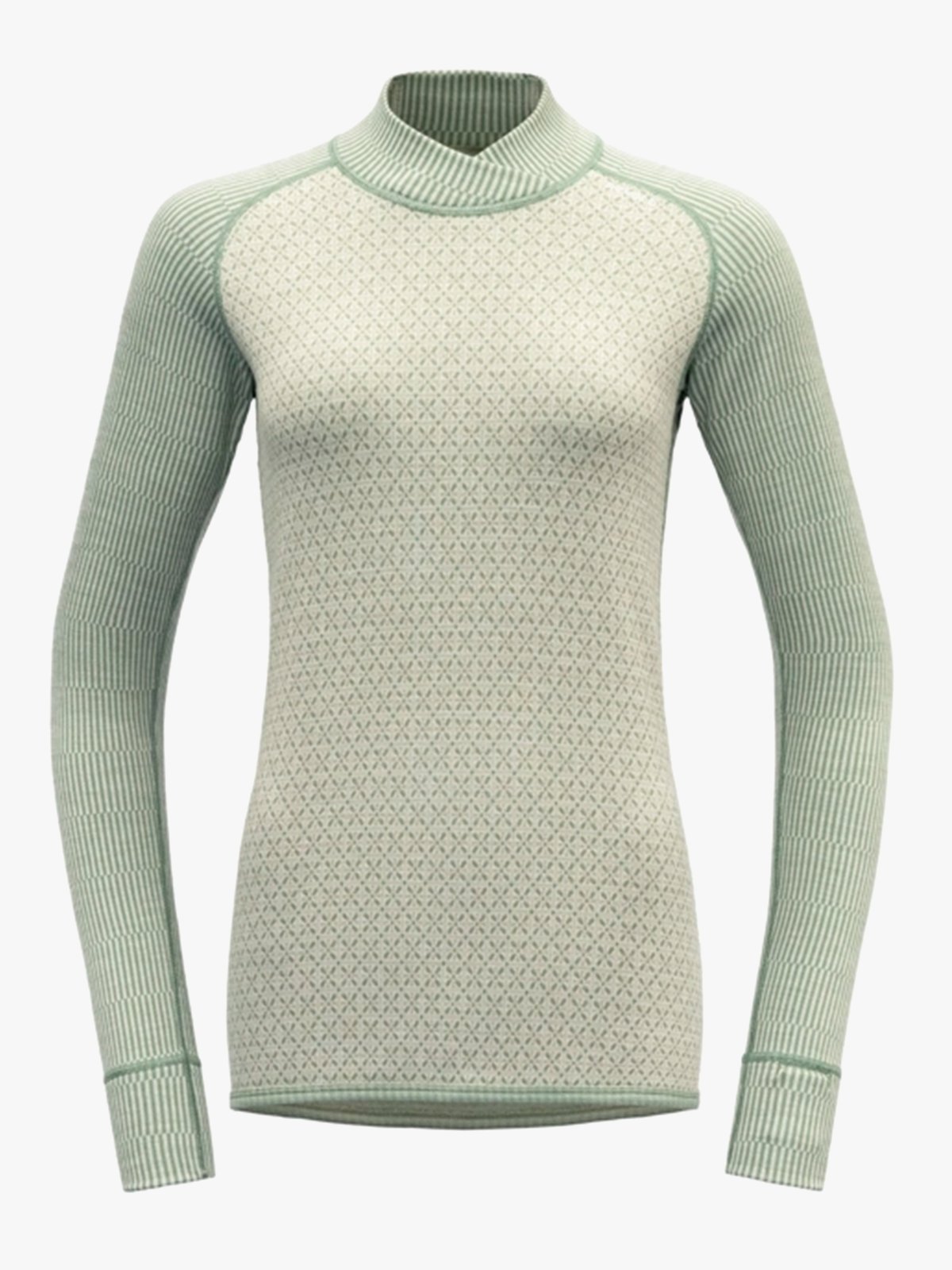 Devold Kvitegga Merino 230 Cross Neck Woman Raw White