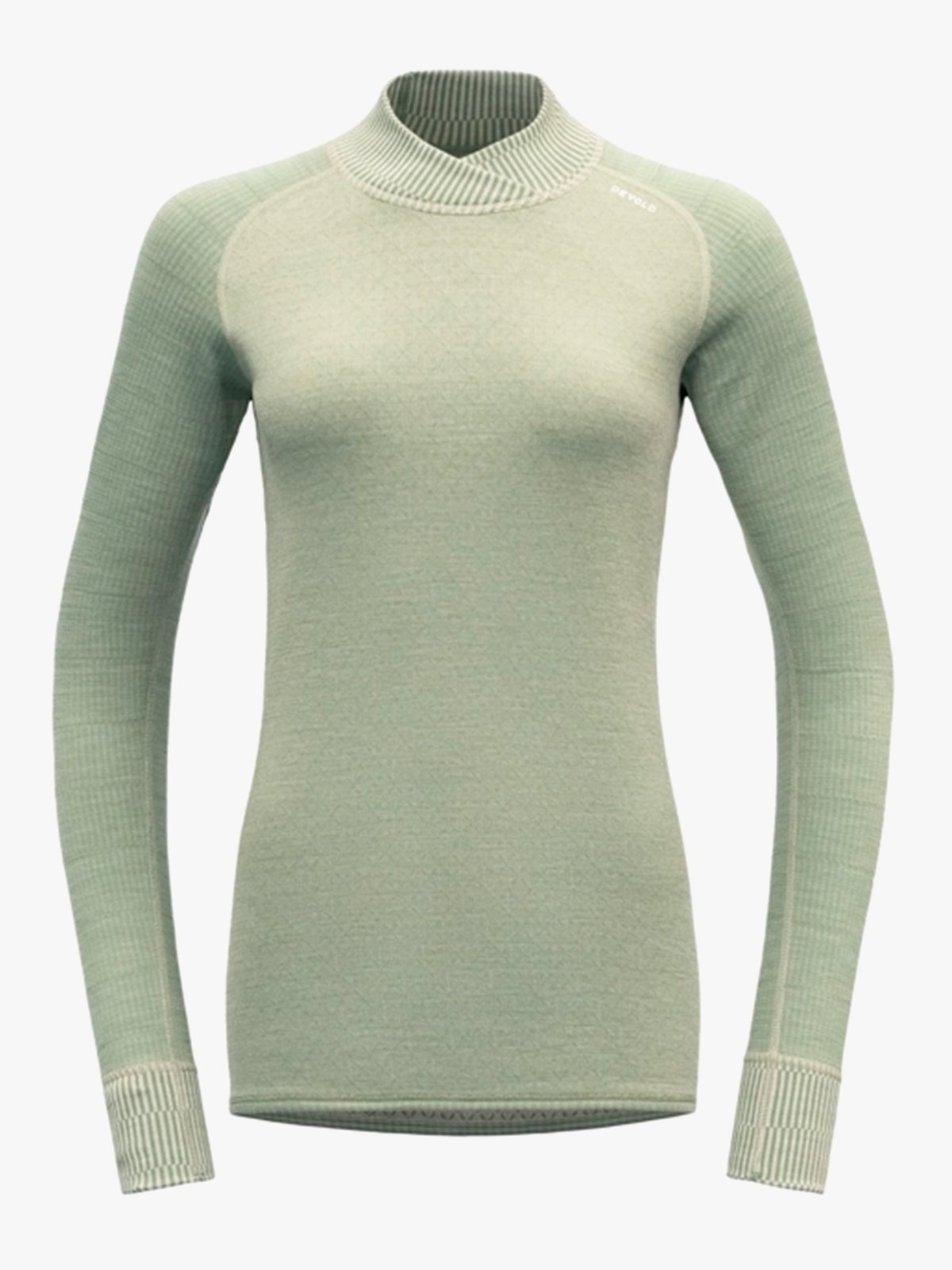 Devold Kvitegga Merino 230 Cross Neck Woman Raw White