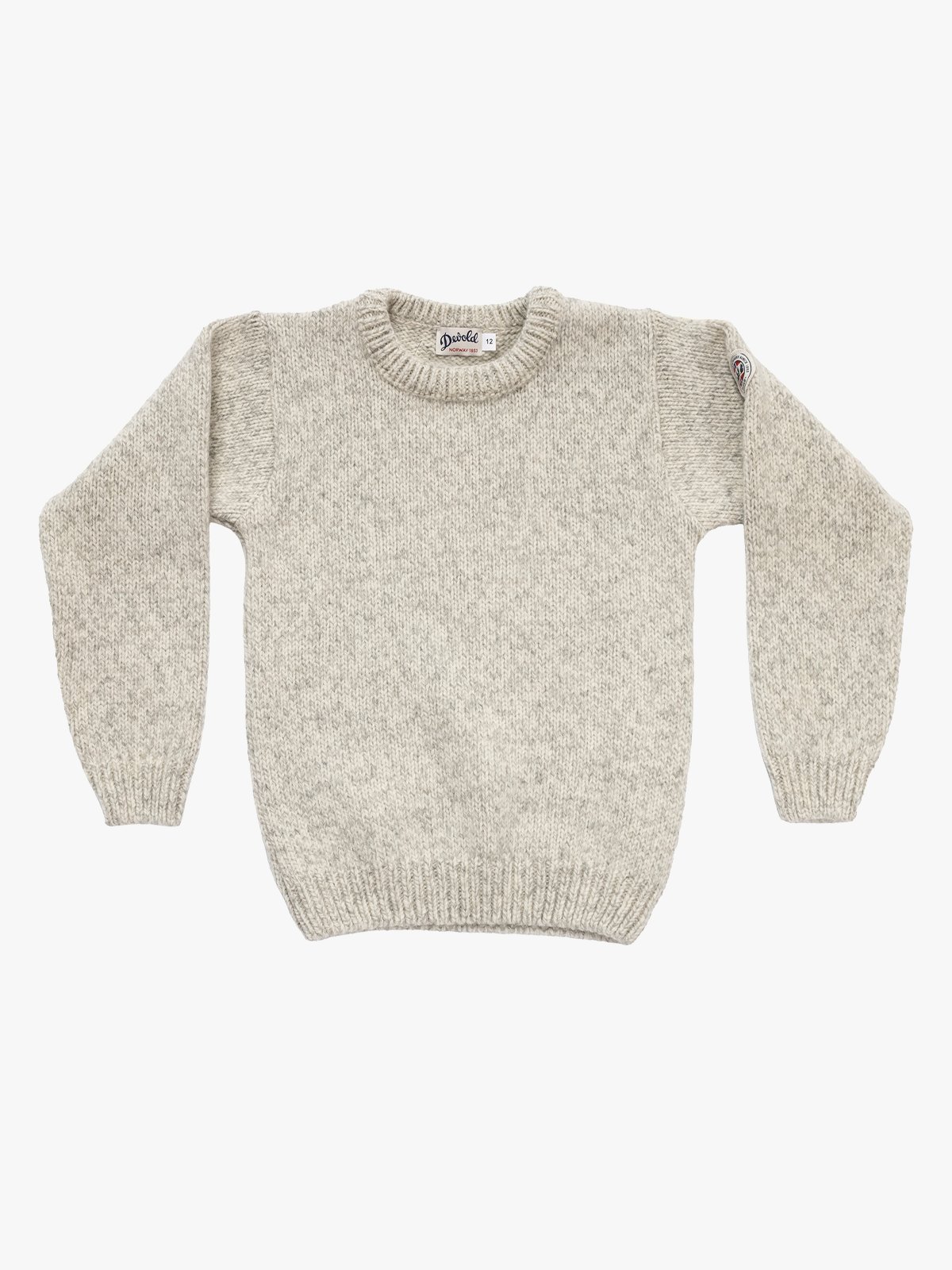 Devold Nansen Wool Sweater Junior Grey Melange