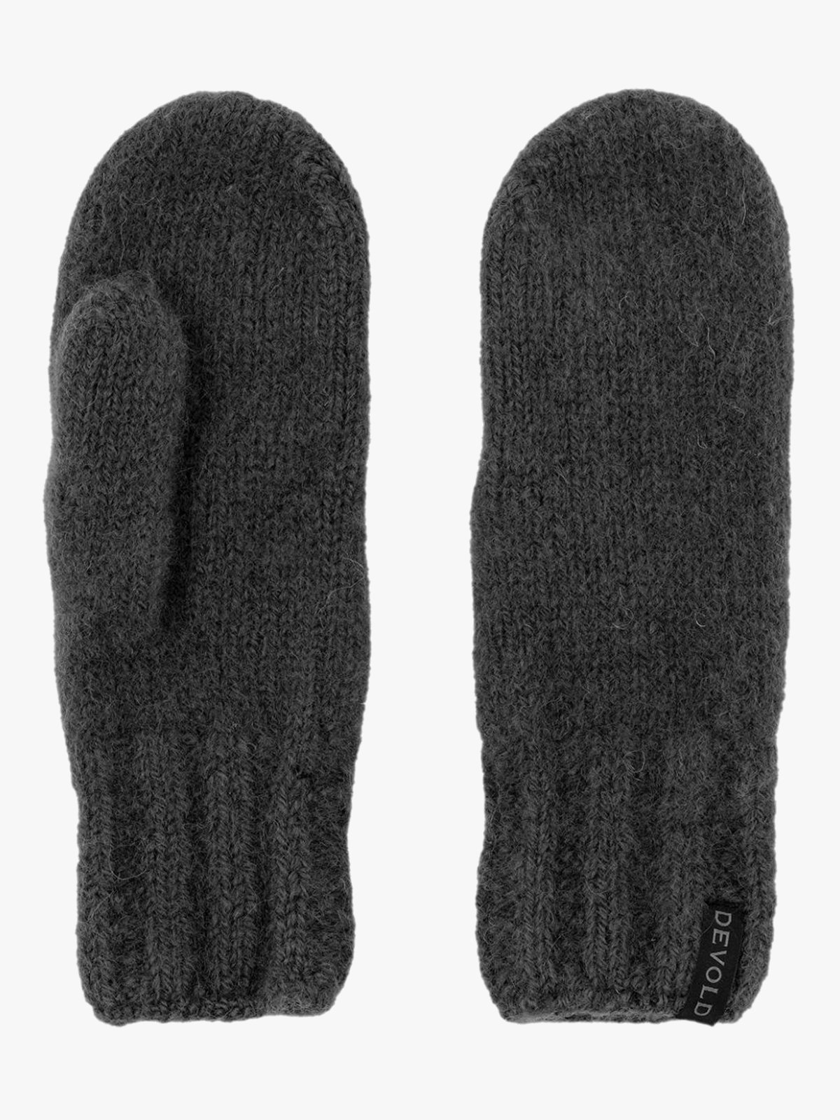 Devold Nansen Wool Mitten Anthracite