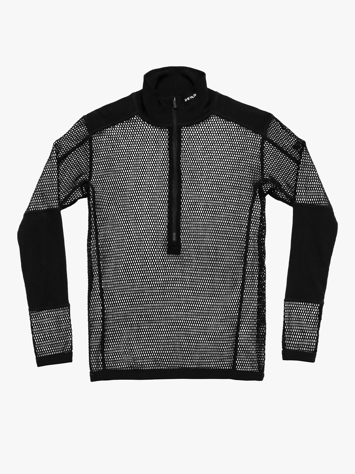 Devold Wool Mesh Pro Zip Neck Man Black