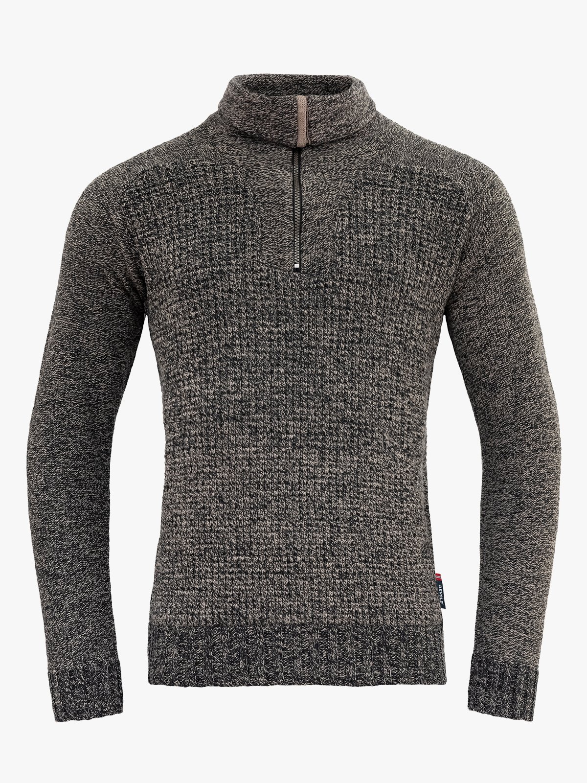 Devold Bispen Wool Zip Neck Ink