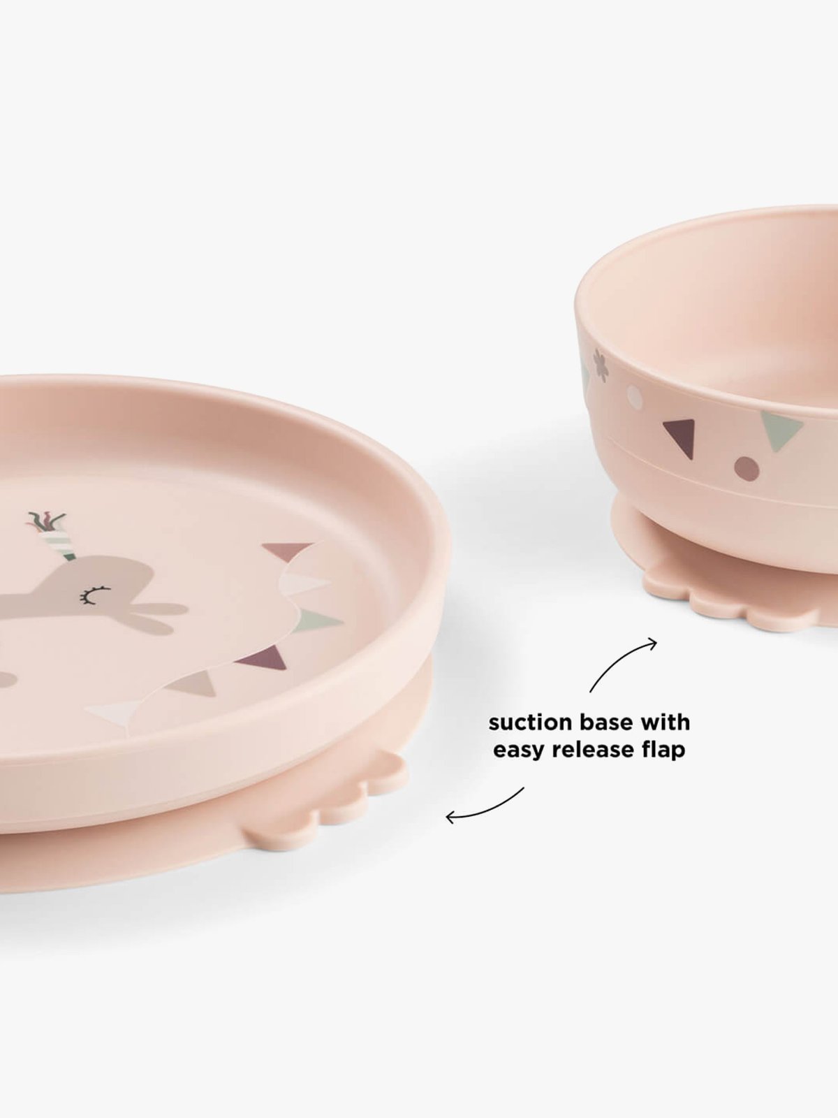 Done by Deer Foodie dinner set w/suction Celebration Powder